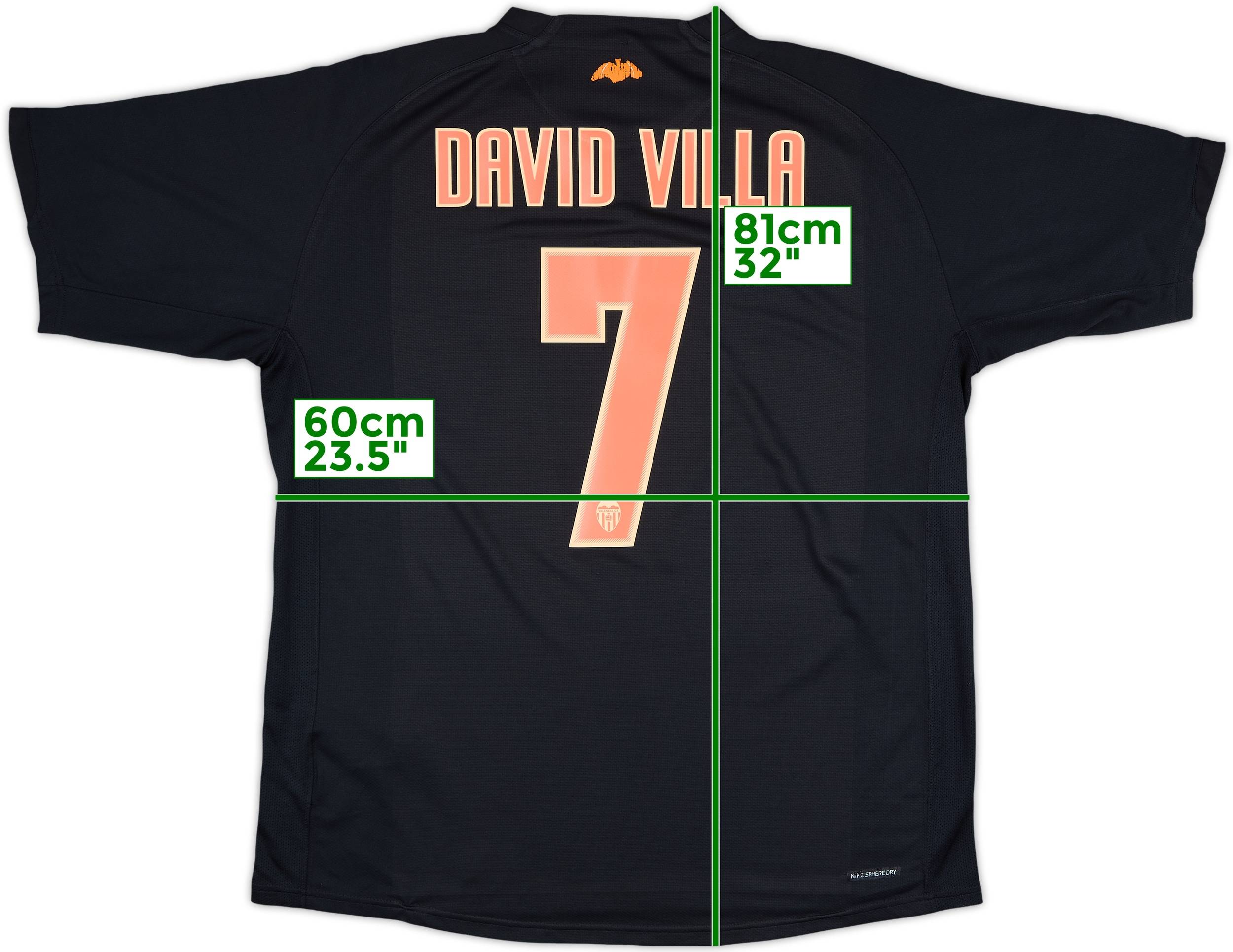 Valencia CF David Villa 7 ホームジャージ M