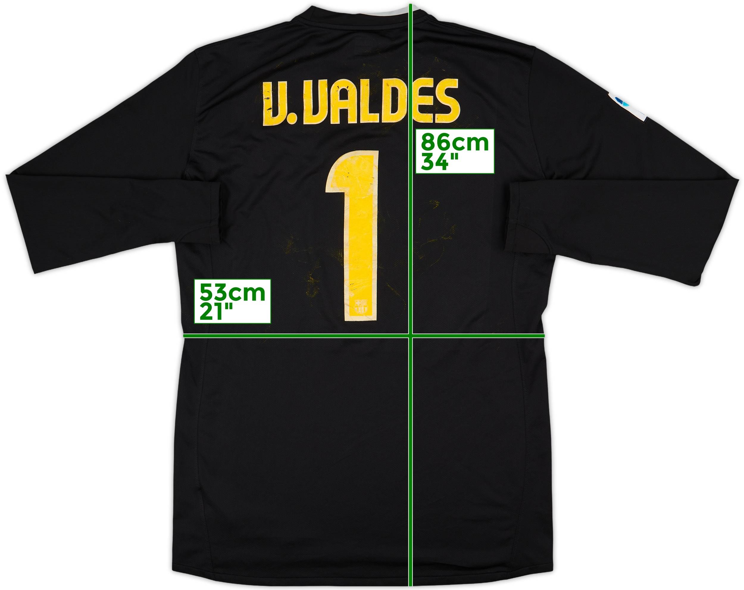 定番のお歳暮 - #1 V.Valdes Shirt GK Barcelona 2008-09 4/10 (XXL) - ウェア