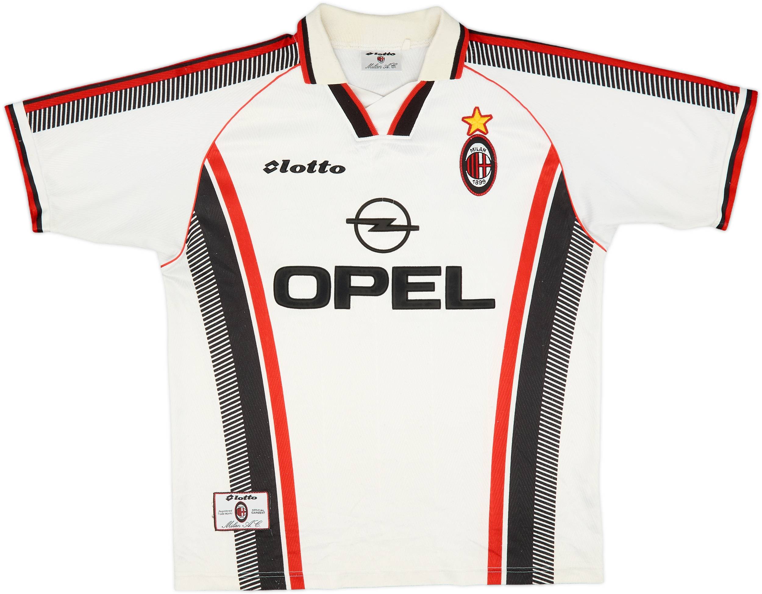 1997-98 AC Milan Home Shirt Baggio #18 - 8/10 - (M)
