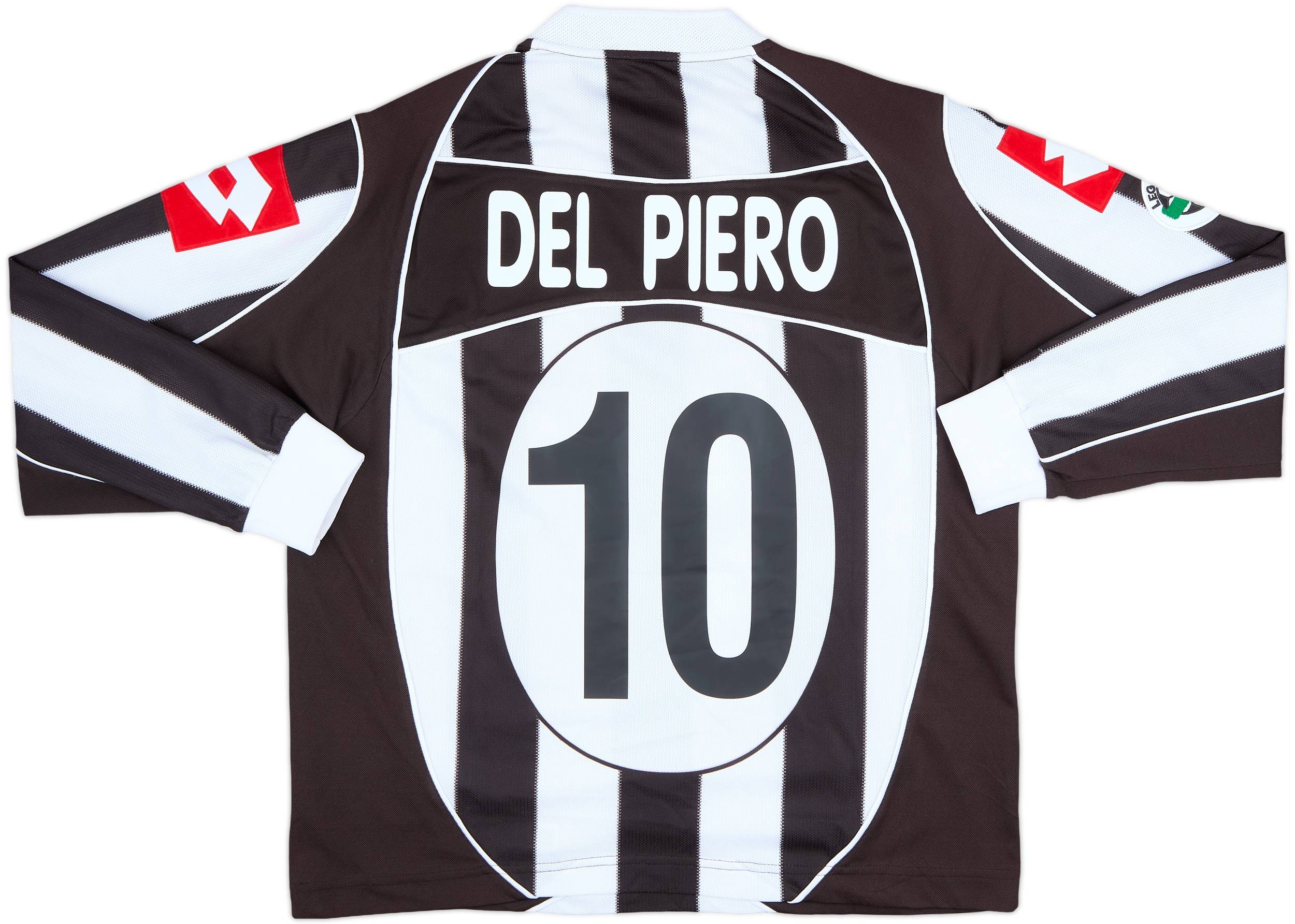 2002-03 Juventus Home L/S Shirt Del Piero #10 - 9/10 - (L)
