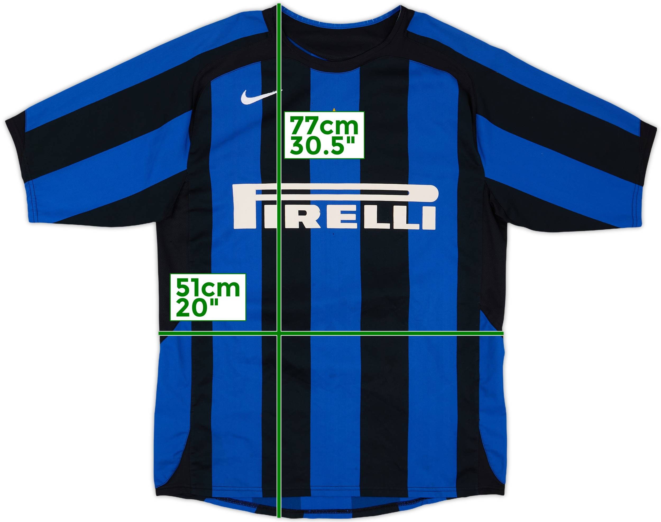 【正規2005-06 NIKE Inter Milan away L/S】 2005-06 Inter Milan Away Shirt - 4/10 - (XL)