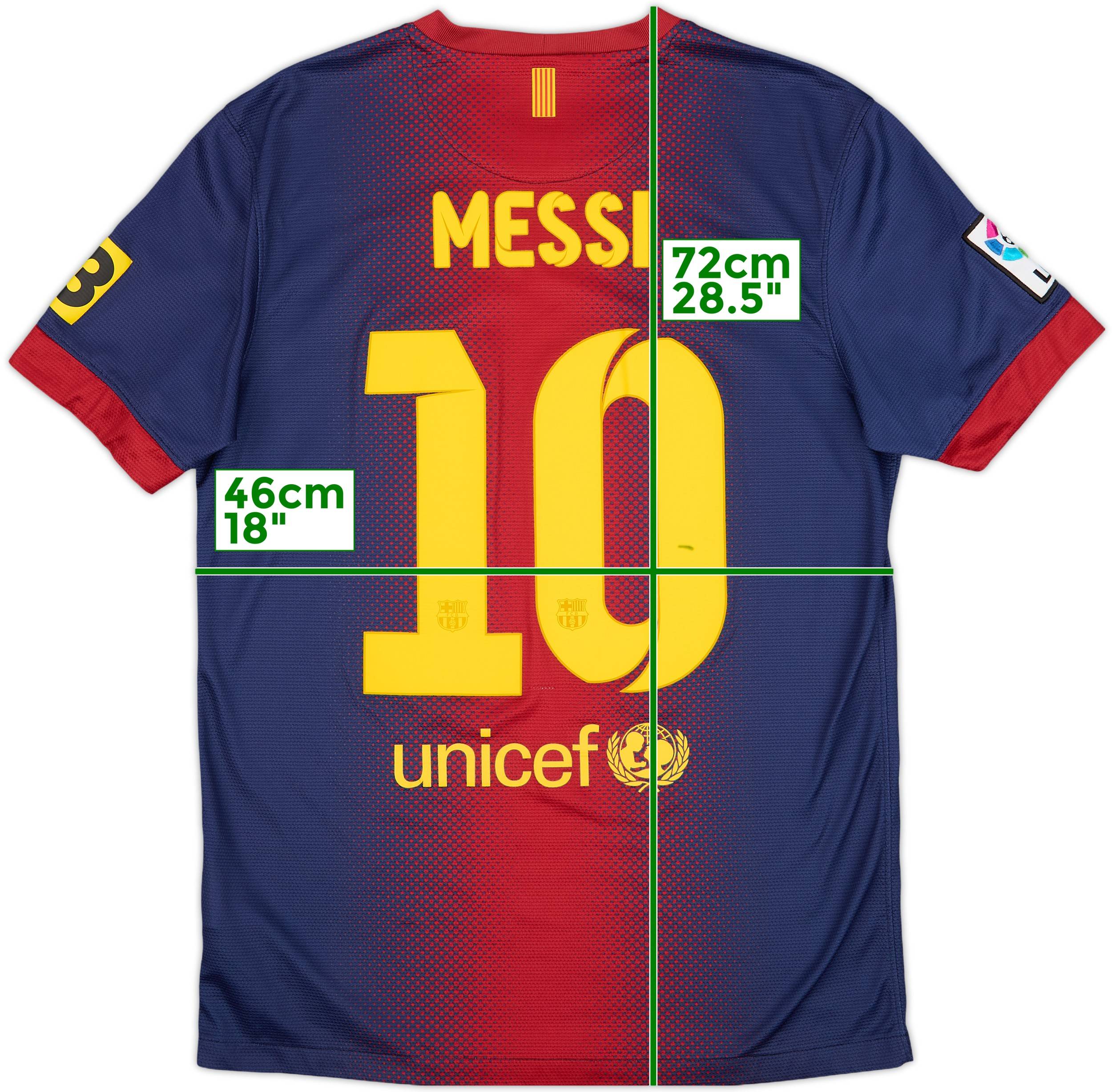 2012/13【AUTHENTIC】Messi #10 , XL 2012-13 Barcelona Home Shirt Messi #10 - 6/10 - (S)