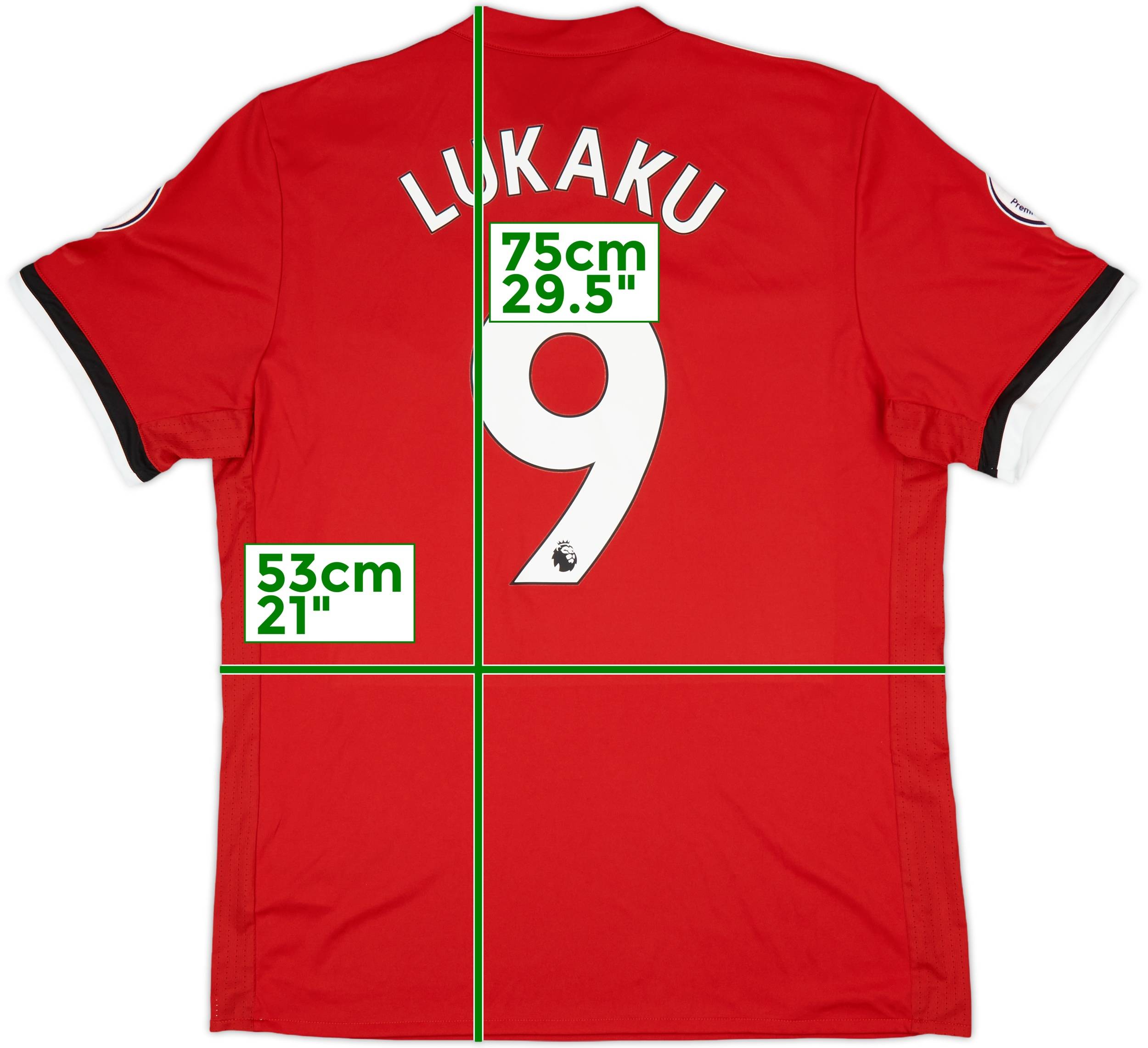 偉大な 2017-18 (L) - 8/10 - #9 Lukaku Shirt Home United Manchester ウェア