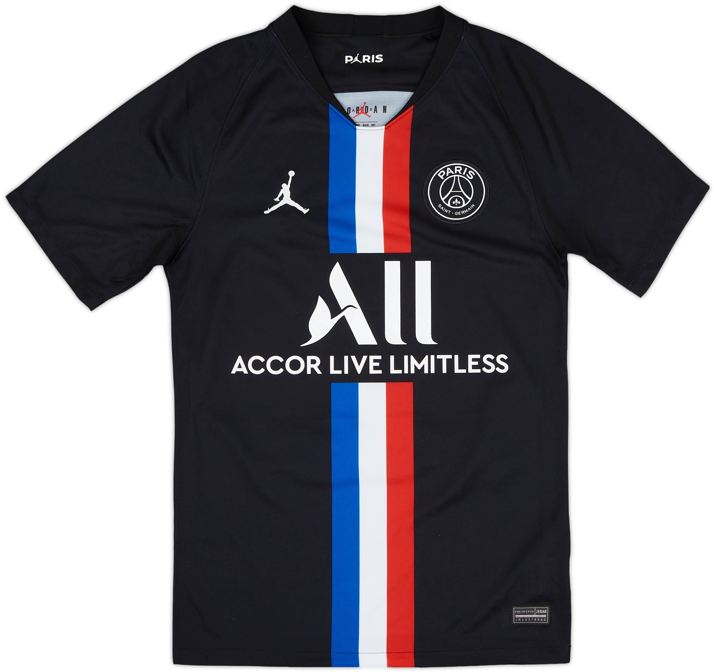 2019-20 Paris Saint-Germain x Air Jordan Fourth Shirt Neymar