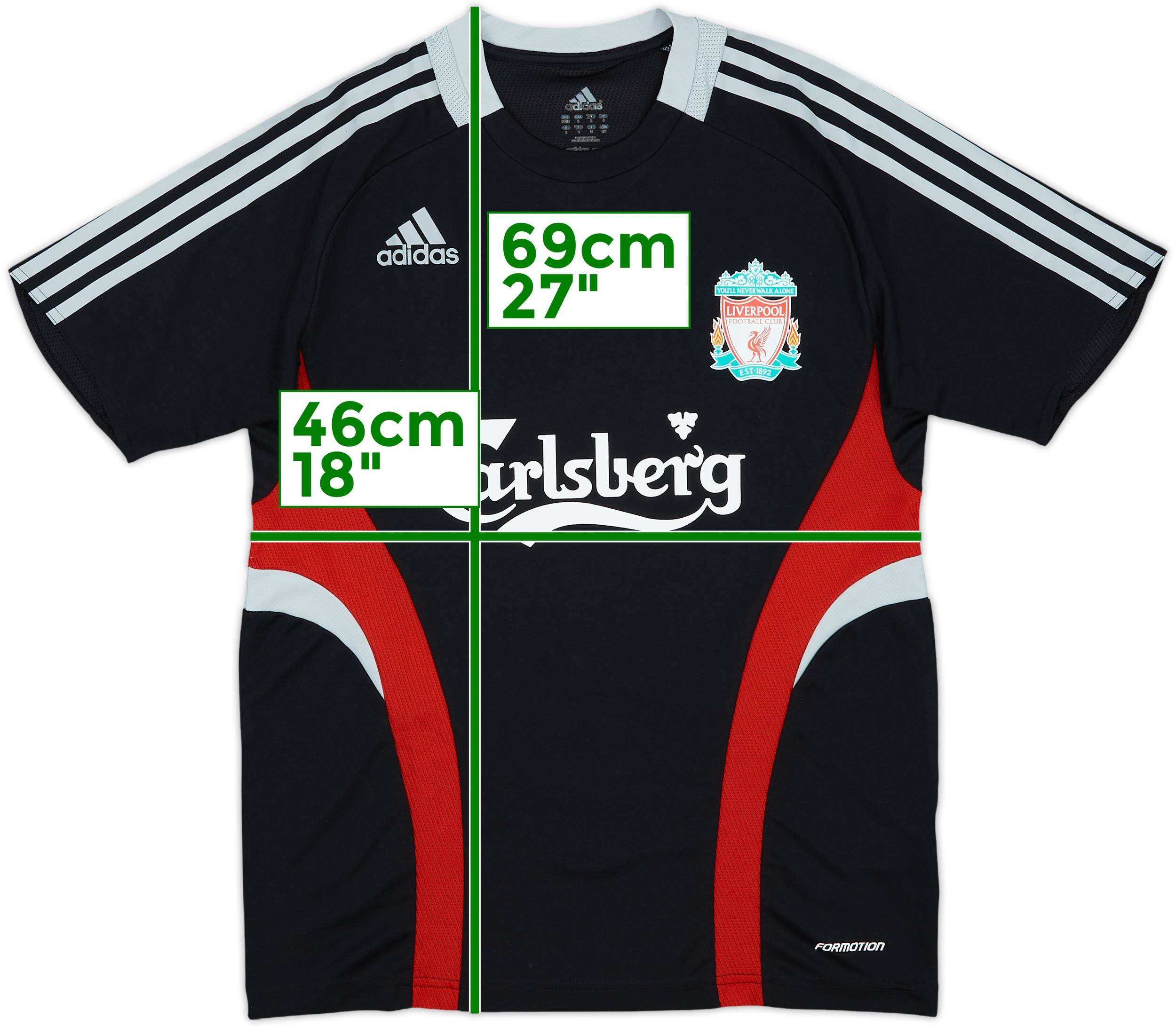 2008-09 Liverpool adidas Formotion Training Shirt - 7/10 - (S)