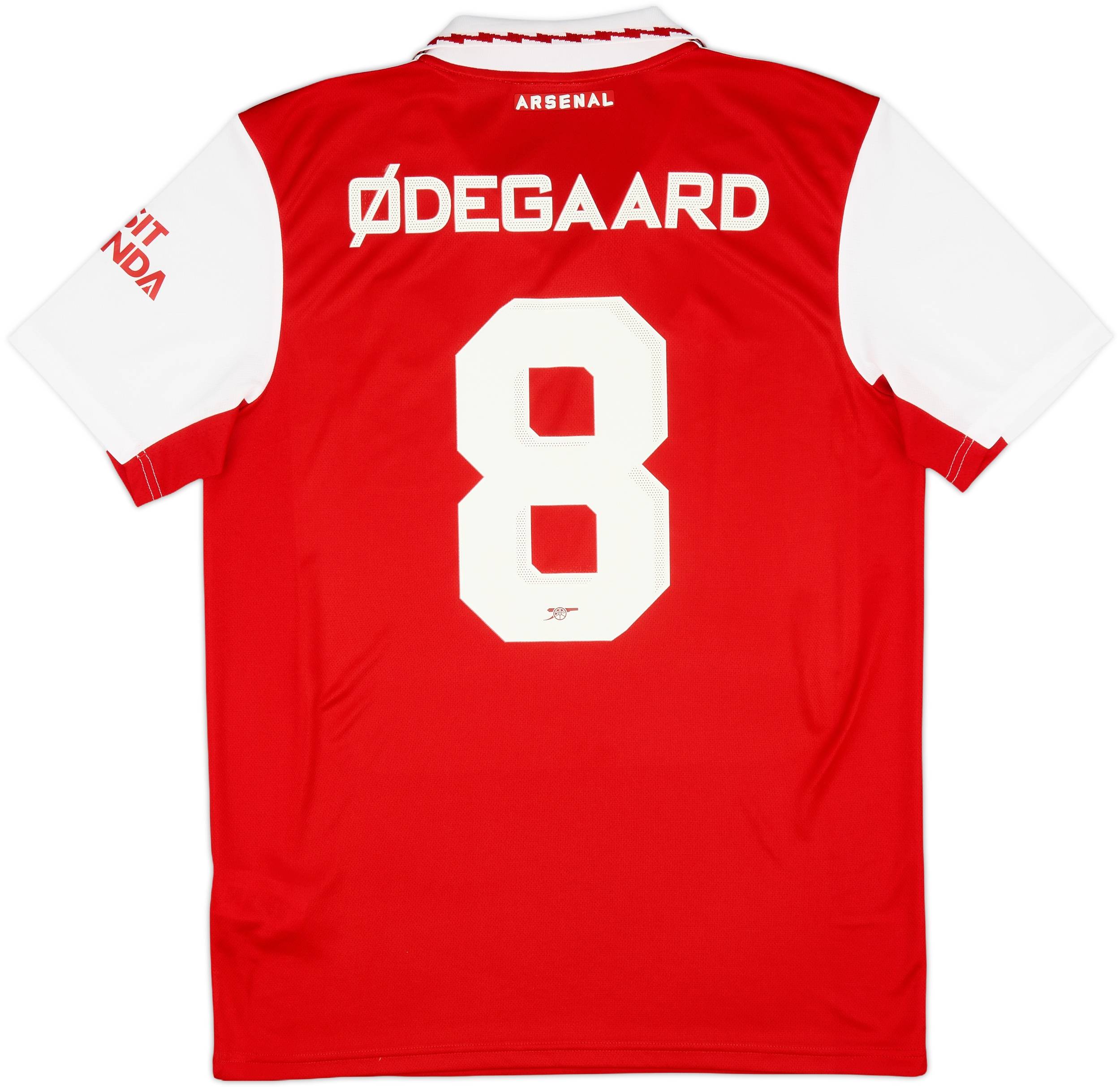 2022-23 Arsenal Home Shirt Odegaard #8 - 10/10 - (M)