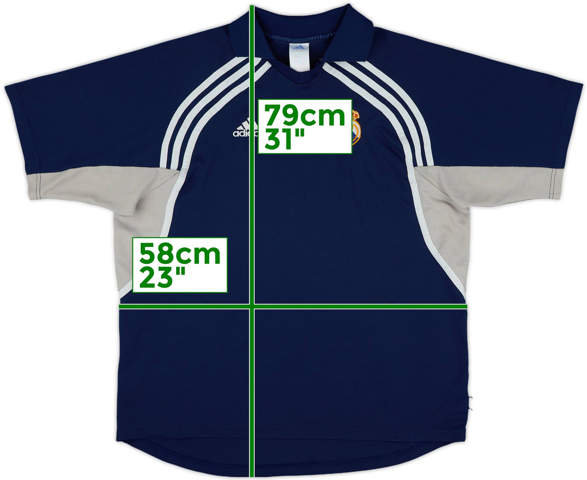【代引可】 2000-01 Real (L) - 8/10 - Shirt Training adidas Madrid ウェア