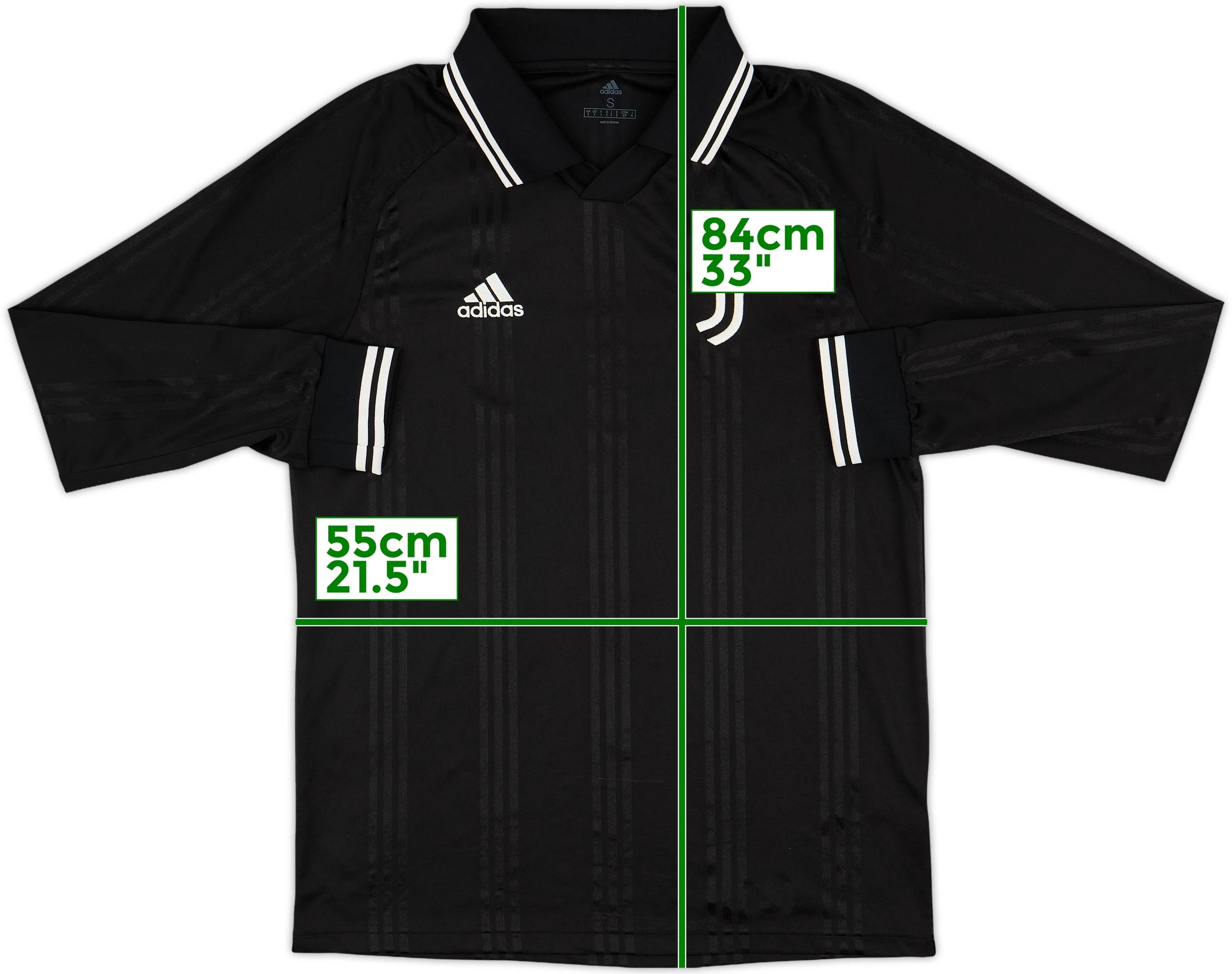 2019-20 Juventus Icon adidas Training L/S Shirt - 8/10 - (S)