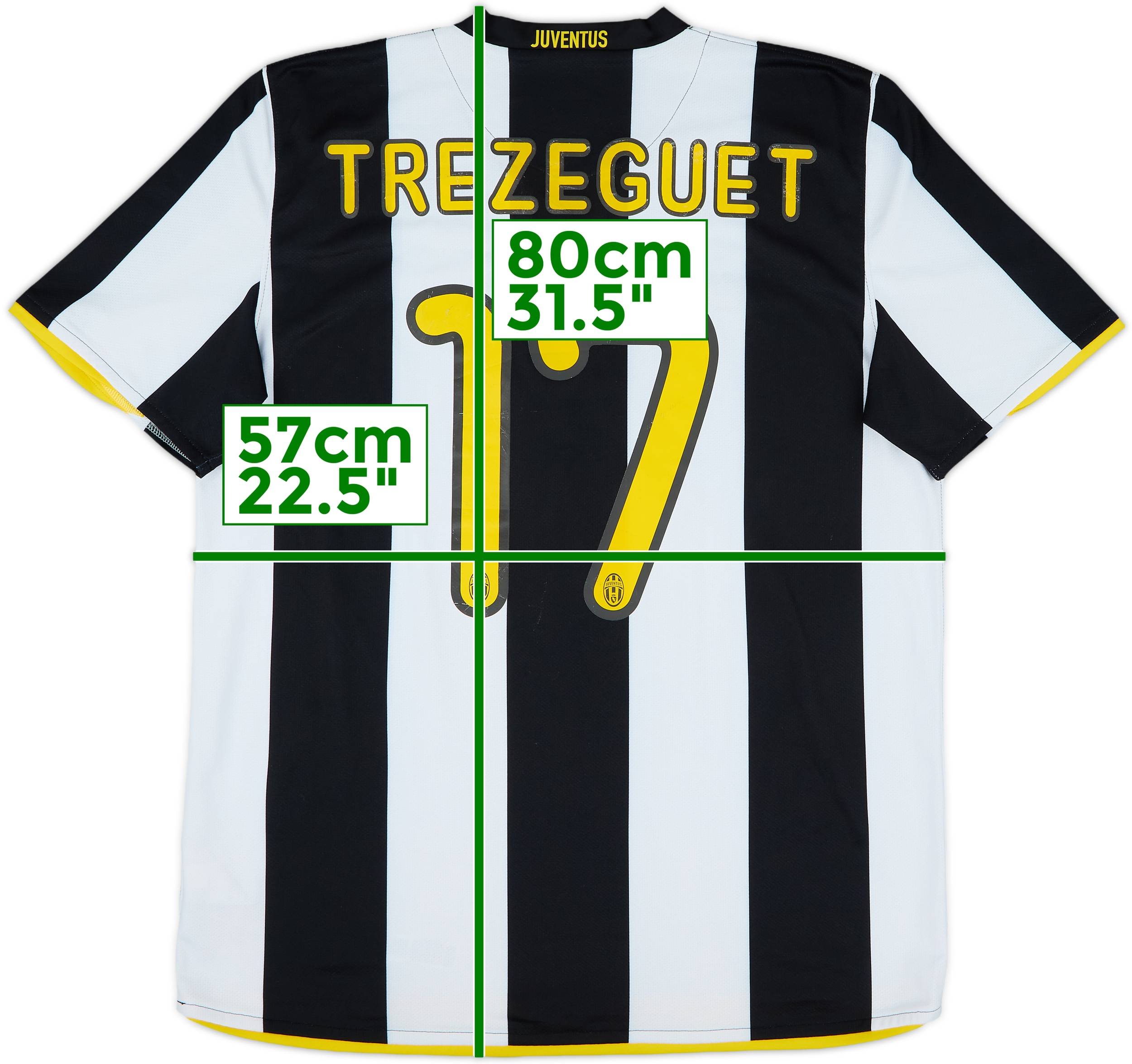 2008-09 Juventus Home Shirt Trezeguet #17 - 6/10 - (L)