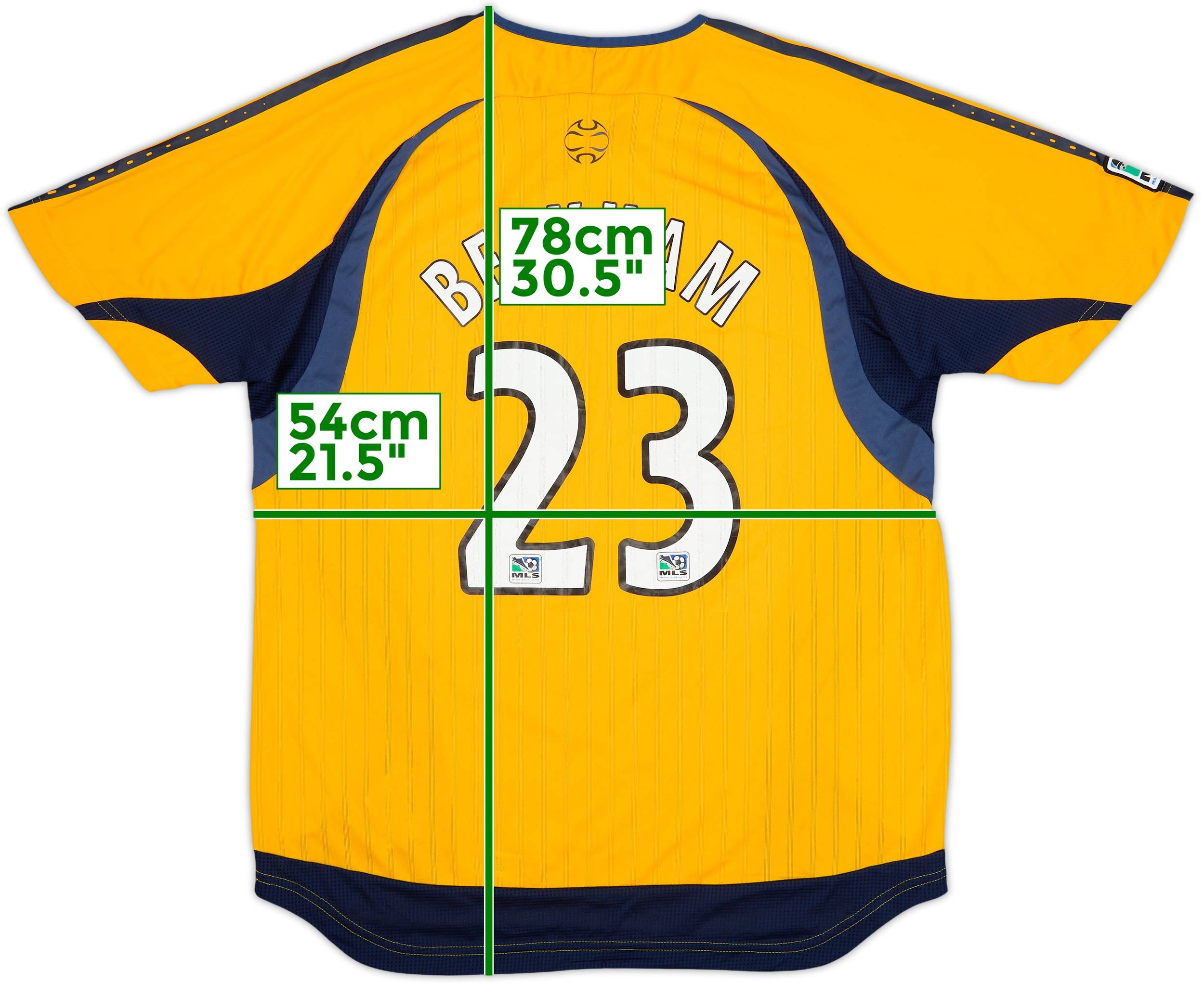 お気にいる Shirt Training adidas Galaxy LA 2007-08 Beckham 5/10 - #23 ウェア