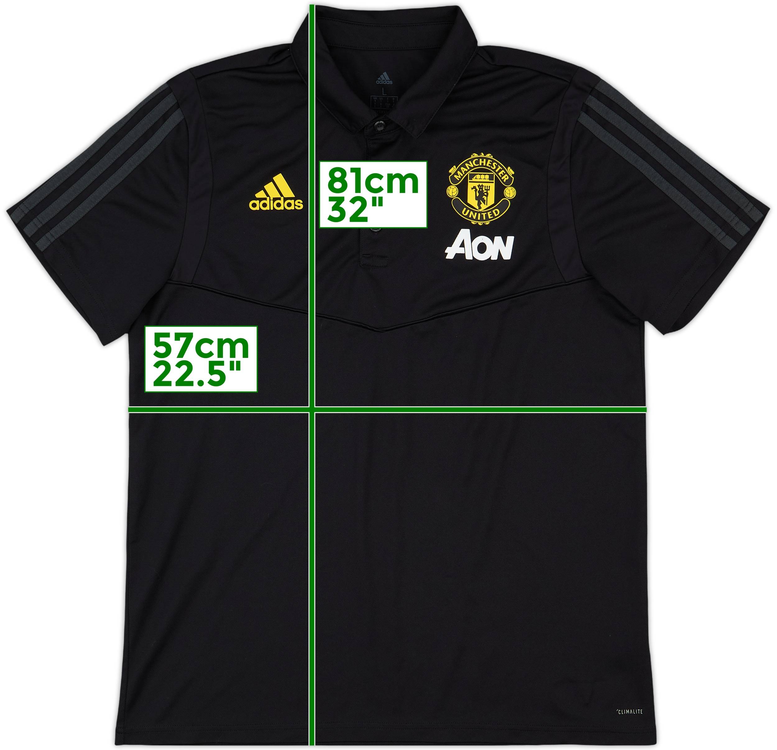 2019-20 Manchester United adidas Polo Shirt - 9/10 - (L)