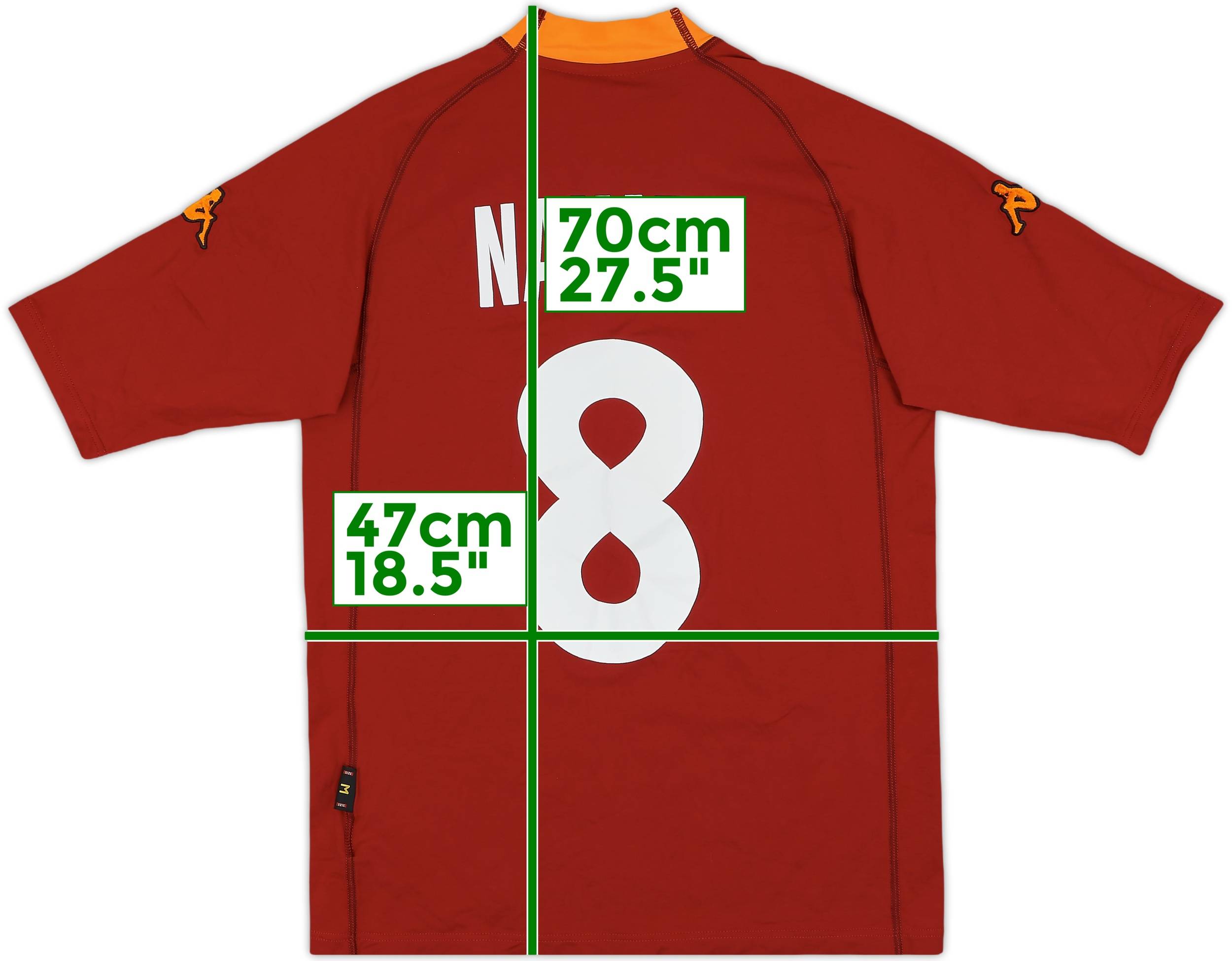 レビュー高評価の商品!の商品をすべて Shirt Home Roma 2000-01 Nakata (M) - 7/10 - #8 ウェア