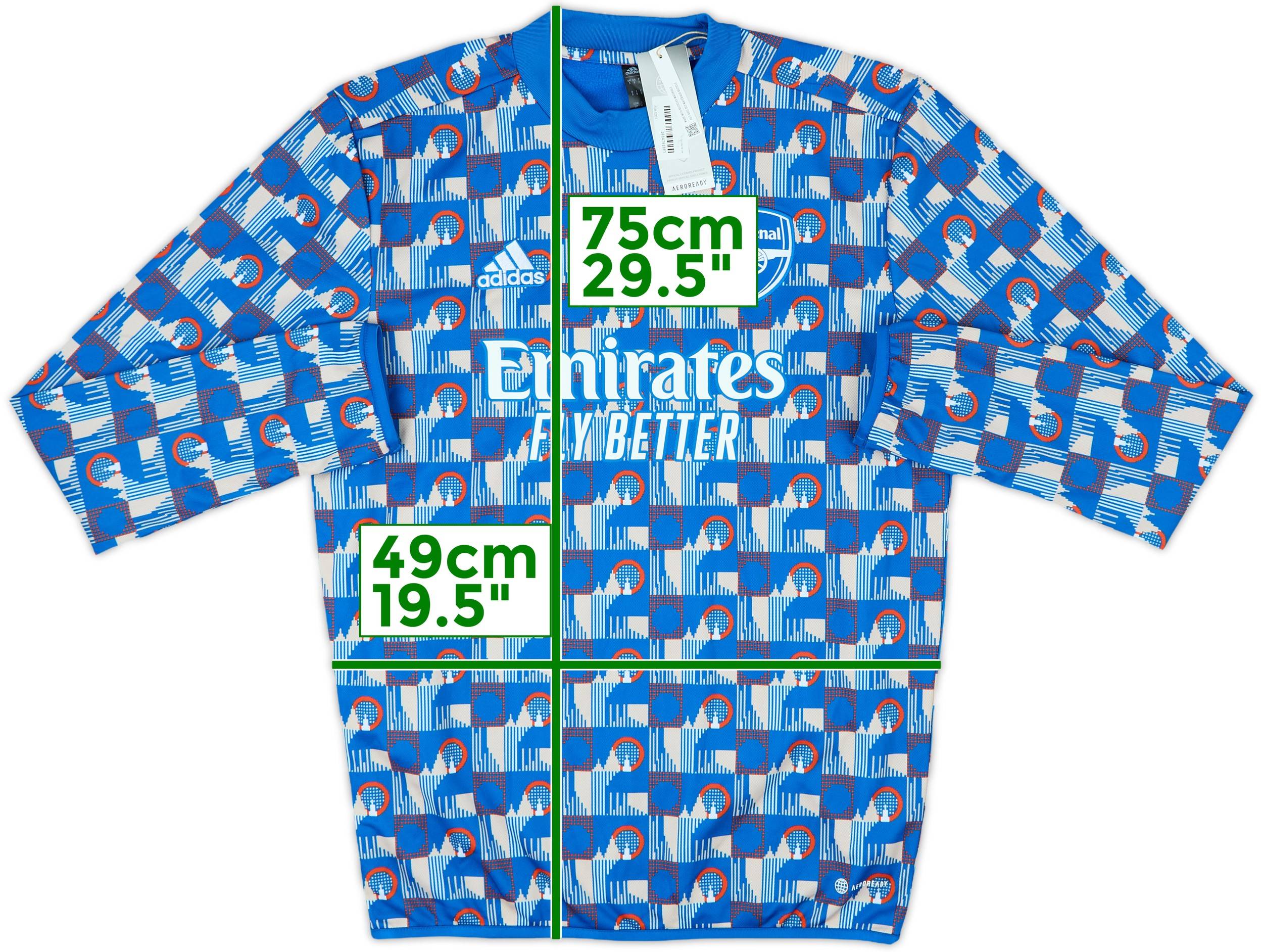 新品adidas アーセナルTFLプレマッチユニフォーム2022/2023