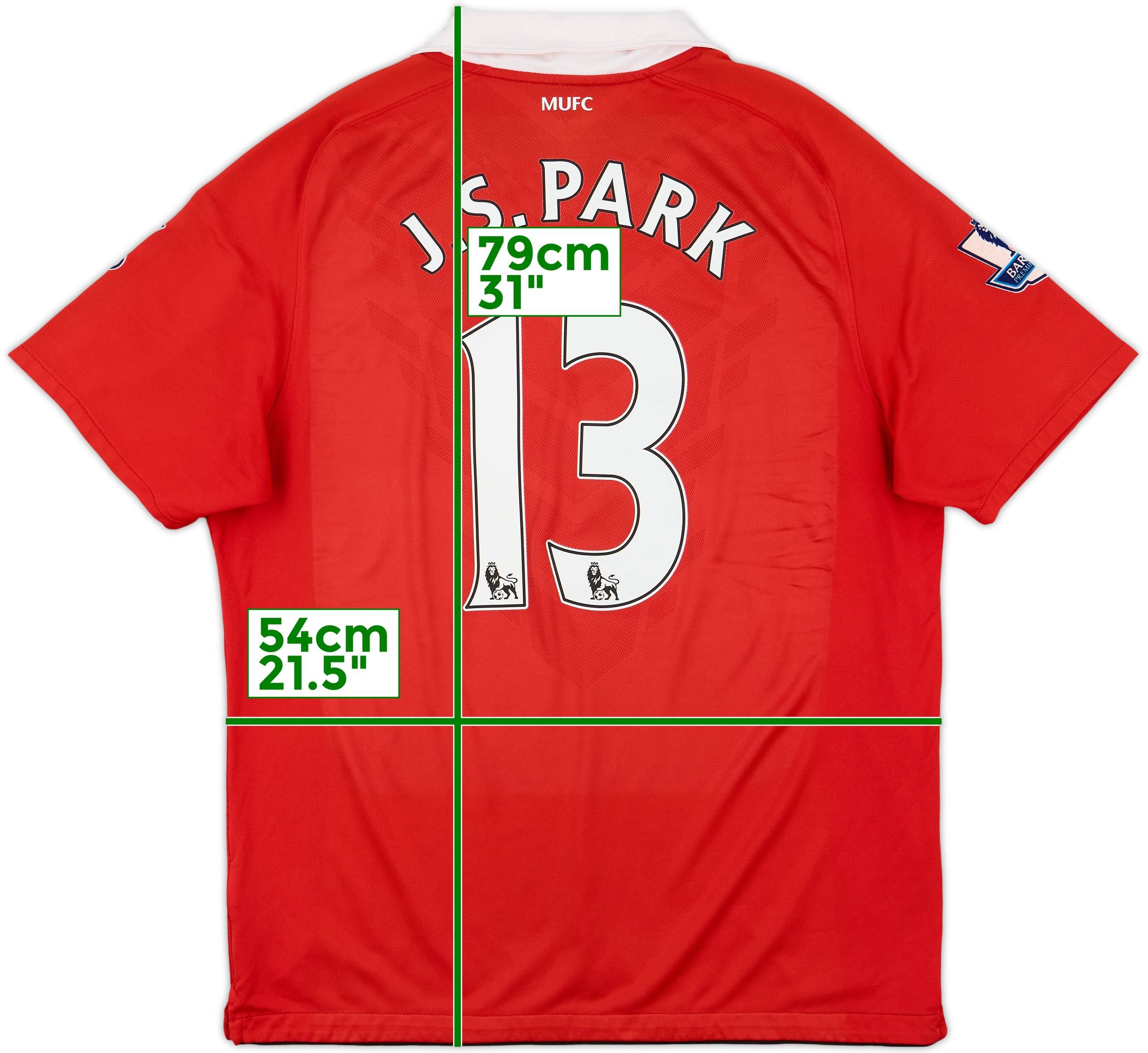 2004-06 Manchester United Home Shirt J.S.Park #13 - 7/10 - (XXL)