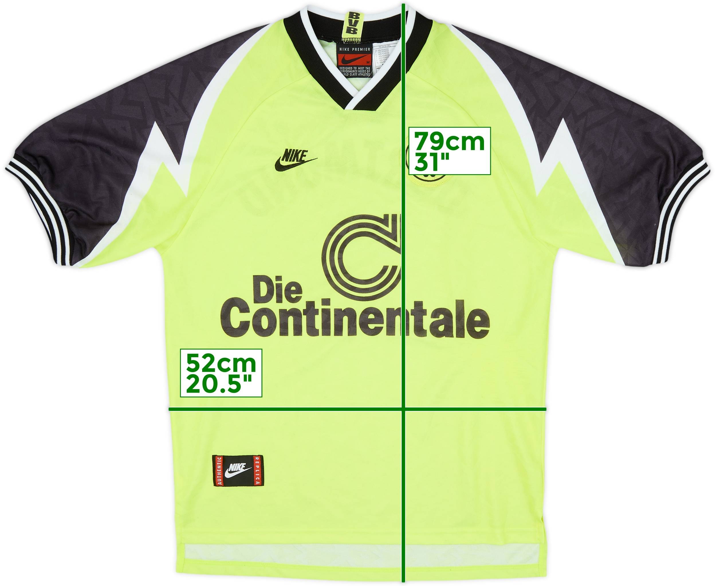1995-96 Borussia Dortmund Home Shirt - 8/10 - (M)