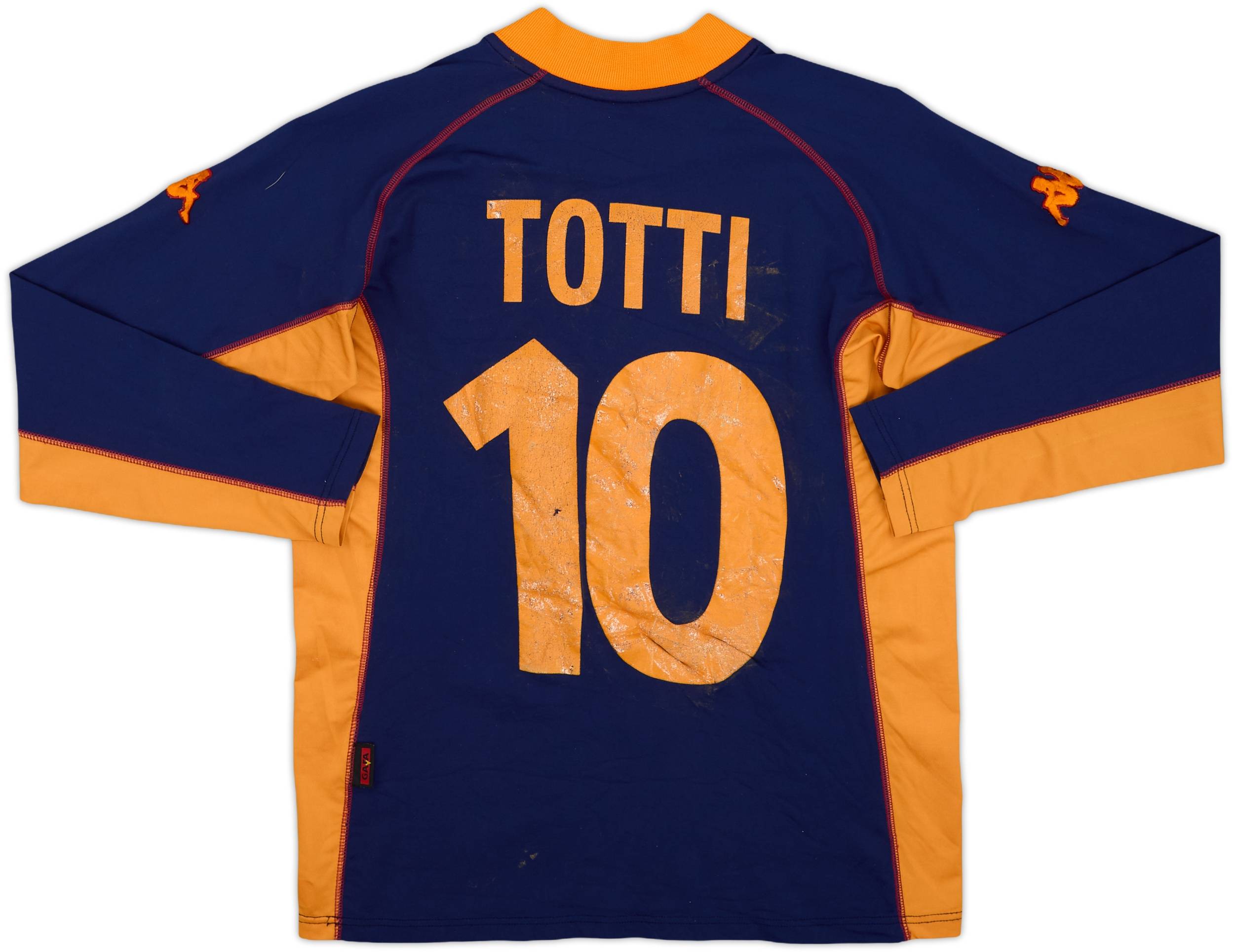スーパーセール 半額タイムセール #10 Totti Shirt L/S Third Roma 2001-02 - (M) - 5/10 ウェア
