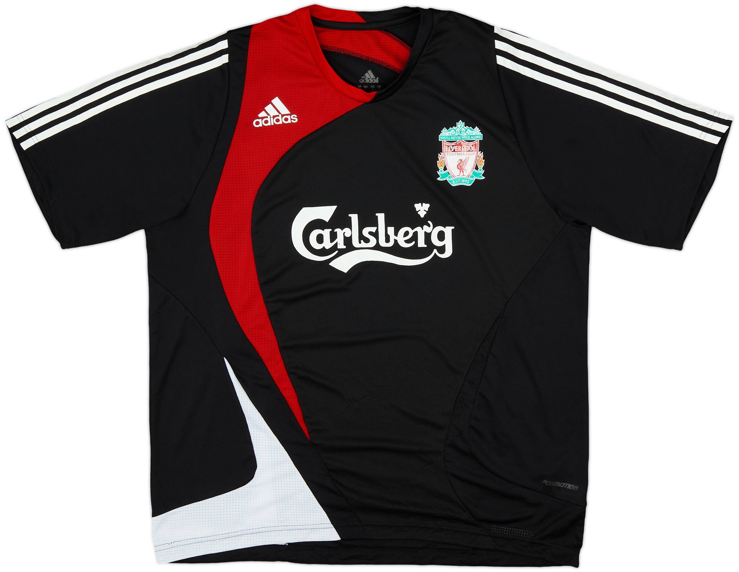 スポーツ・フィットネス ULTIMATE LIVERPOOL FC 2007-08 Liverpool adidas Formotion Training Shirt - 5/10 - (L)