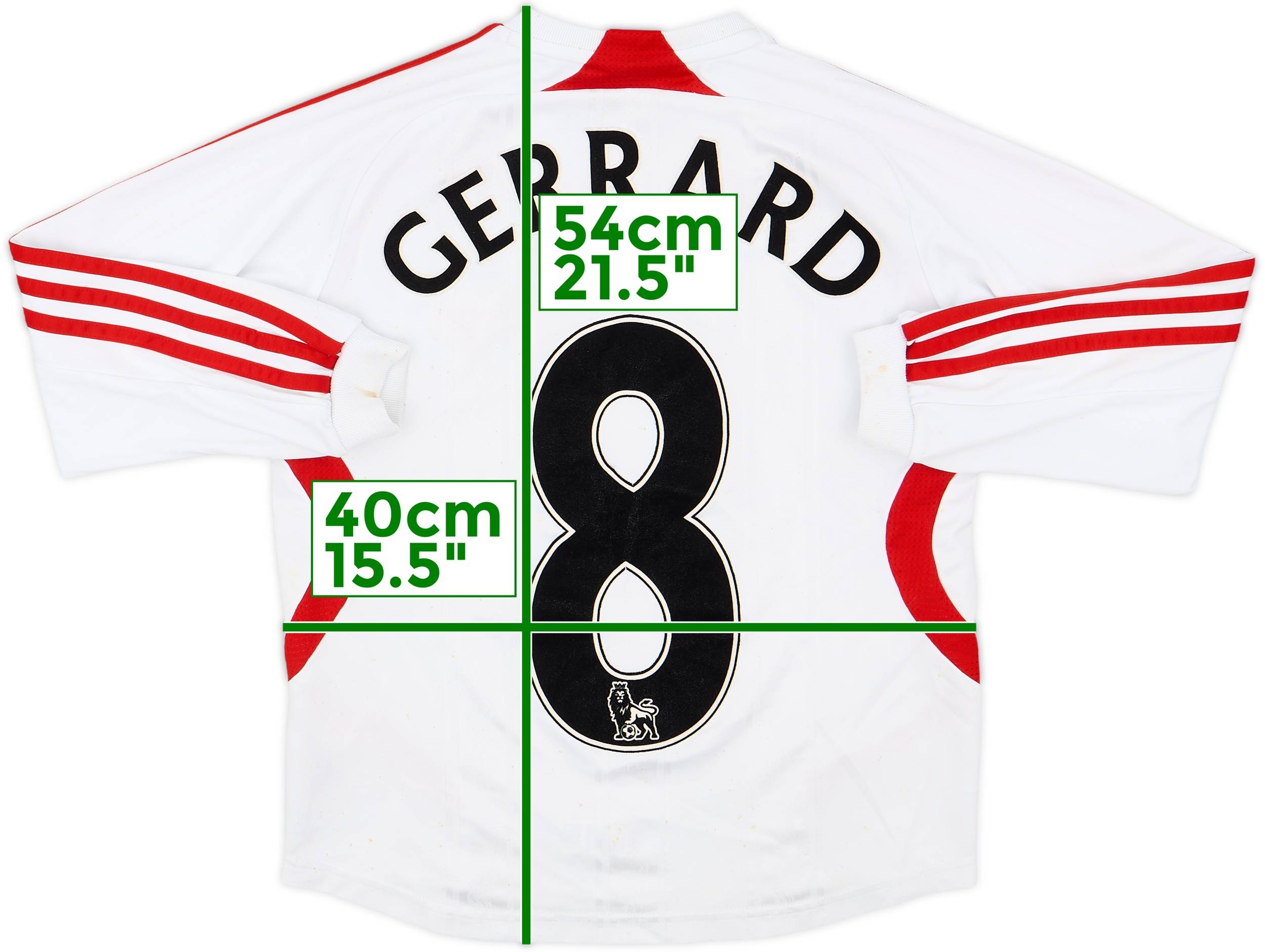 2008-09 Liverpool Away Shirt Gerrard #8 (M)