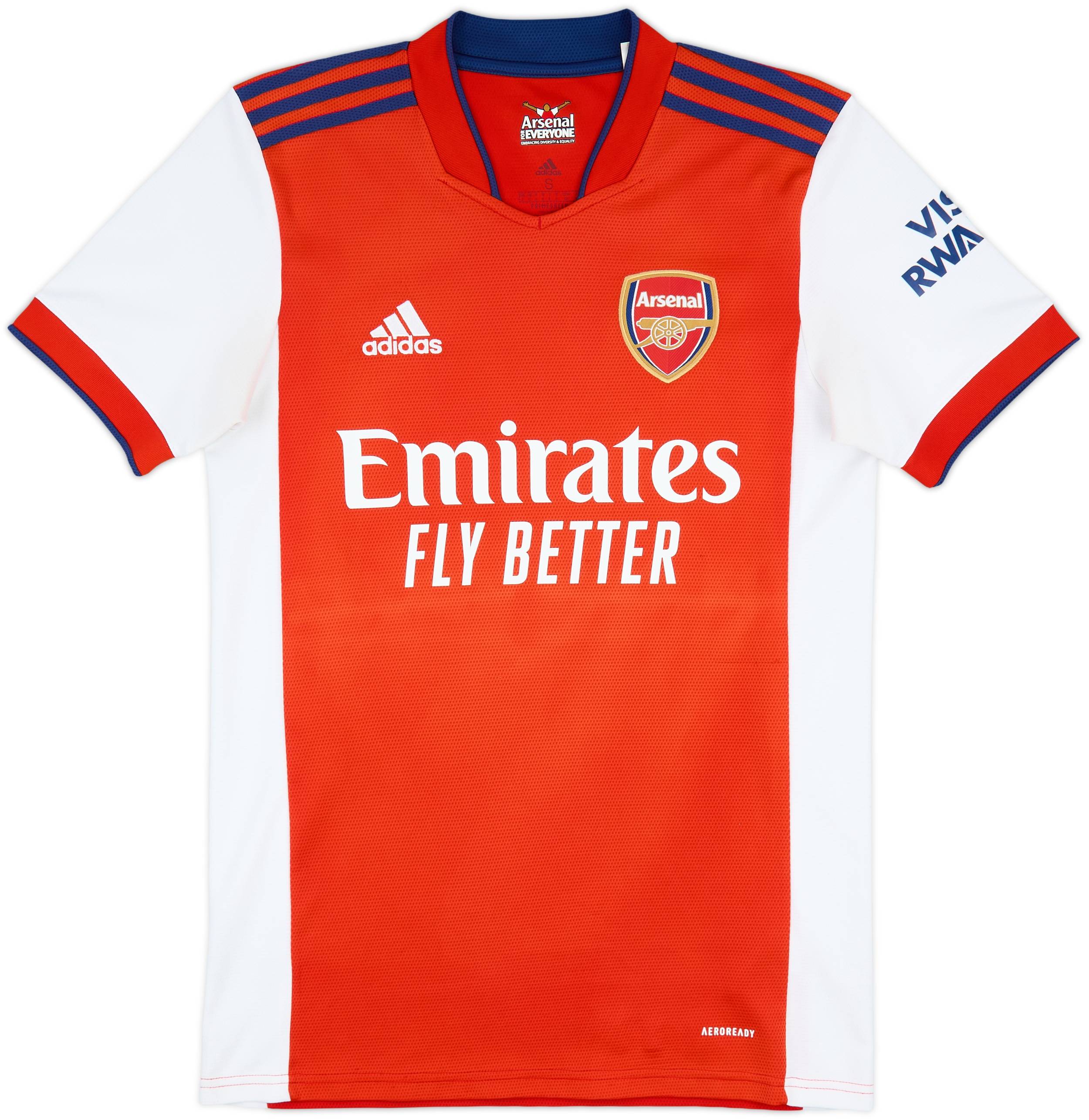 アーセナル ØDEGAARD 8 シャツ　NIKE プーマ 2021-22 Arsenal Home Shirt Odegaard #8 - 7/10 - (S)