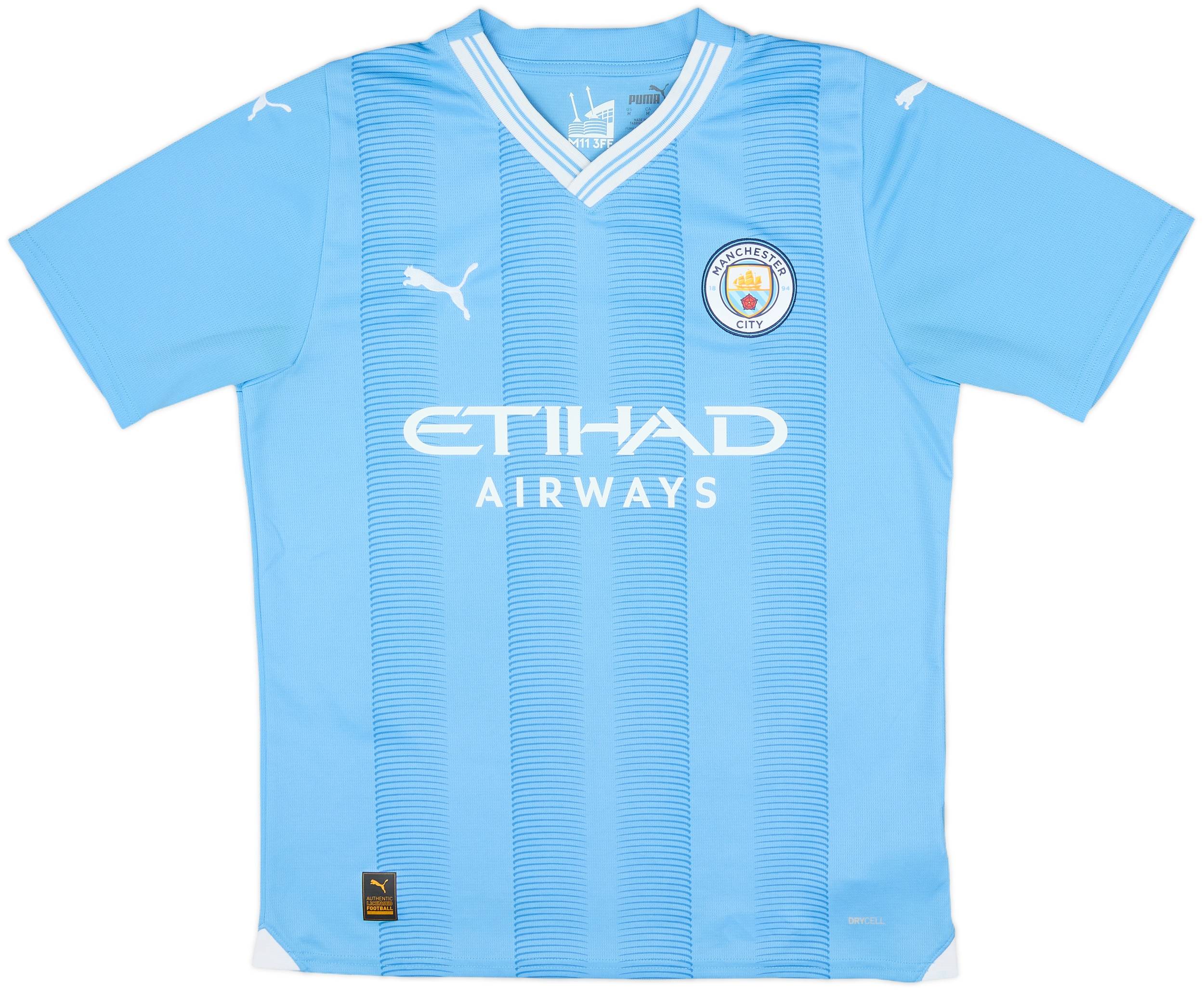 断捨離23-24 Manchester City デブライネ #17 2023-24 Manchester City Home Shirt De Bruyne #17 - 10/10 - (M)