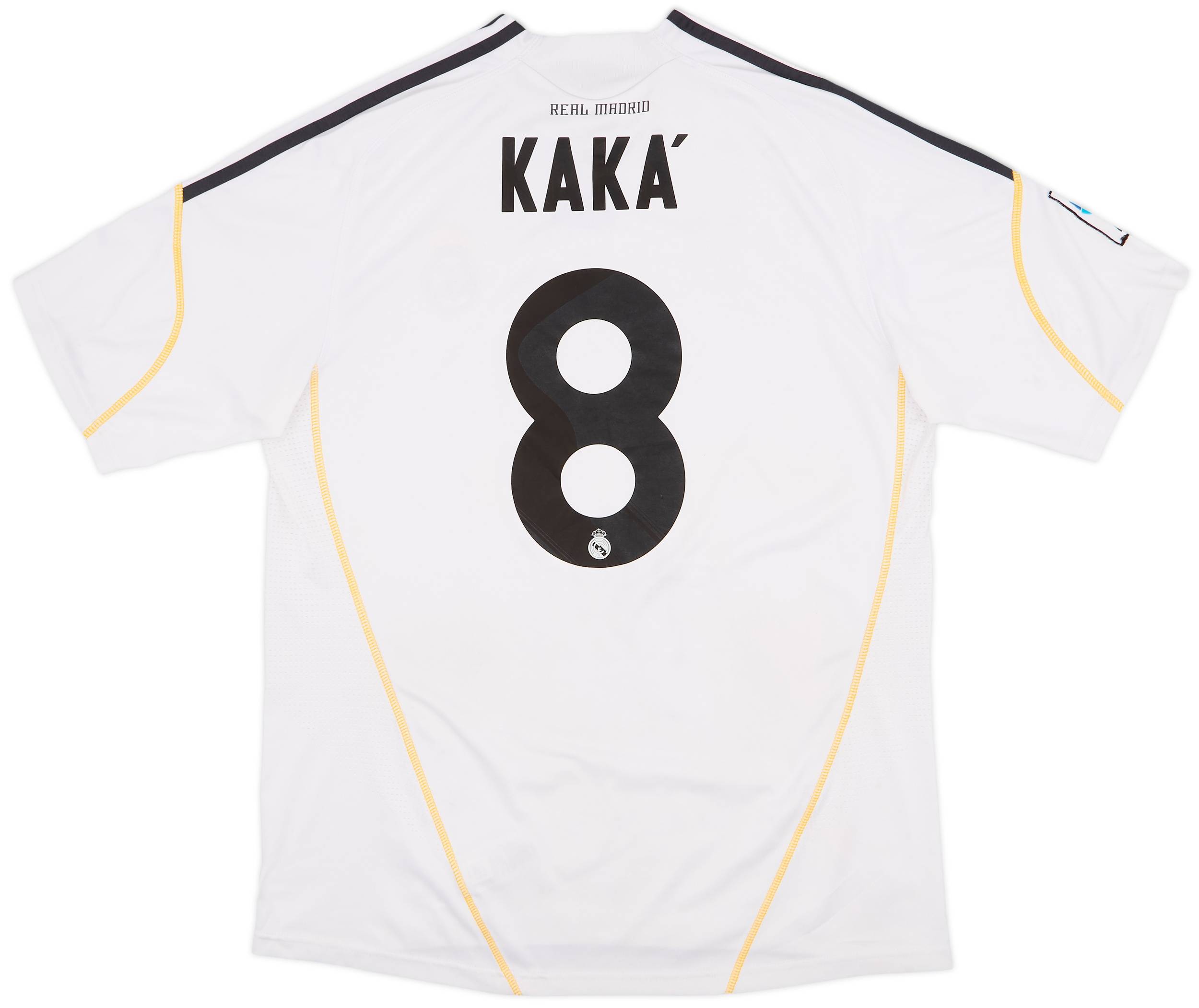 Real Madrid KAKA 8 長袖シャツ L サッカー　ゲームシャツ Ricardo Kaka Signed Autographed Real Madrid FC Adidas Jersey