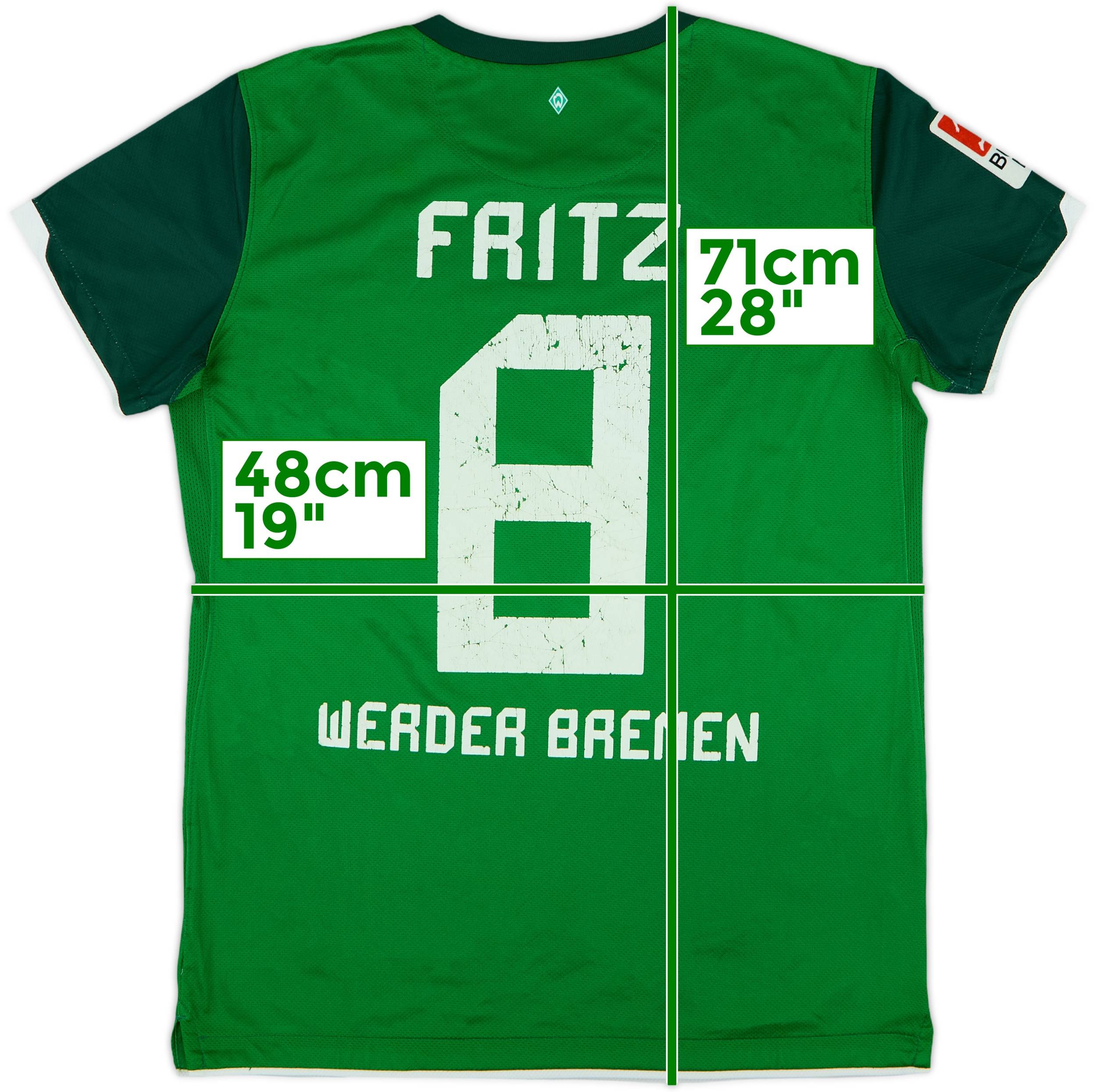 ウェア Werder Bremen 2010/11Player Issue shirt 2010-11 Werder Bremen Player Issue Away L/S Shirt - 10/10 - (L)