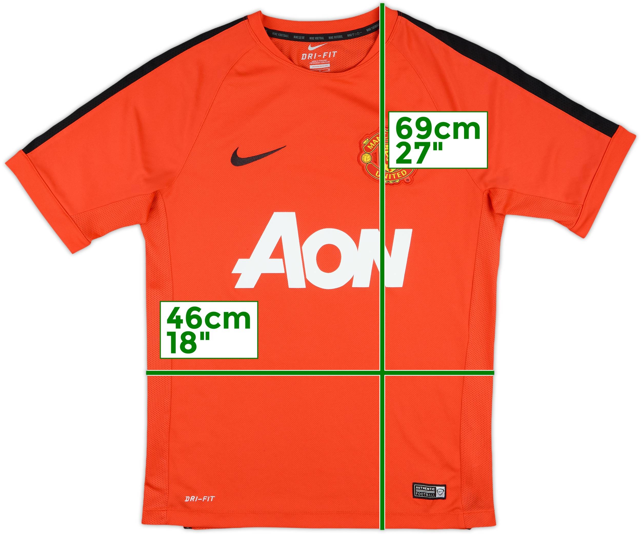 Nike Manchester United 半袖トレーニングT 2013-14 Manchester United Player Issue Nike Training Shirt