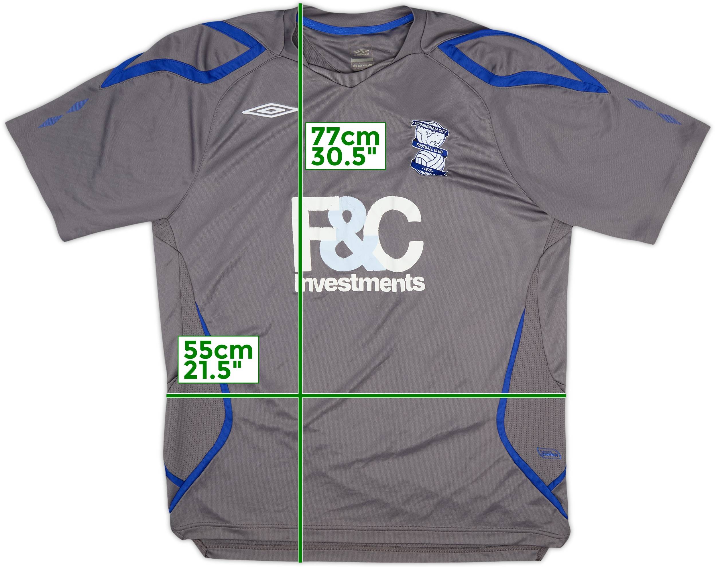 UMBRO - イングランド サッカーユニホーム 07/08 Birmingham City umbro バーミンガムシティー 07/08 ユニフォーム アウェイ半袖