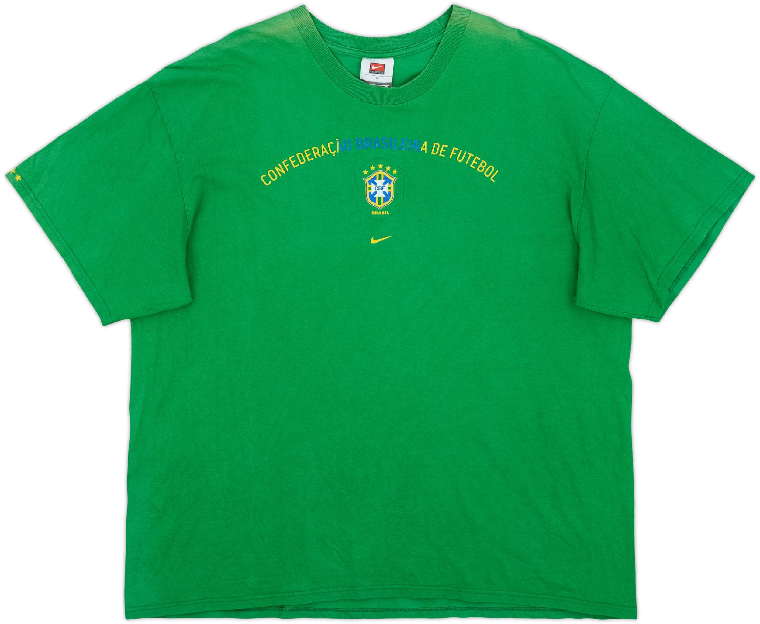 1998-00 Brazil Nike Graphic Tee - 8/10 - (XL)