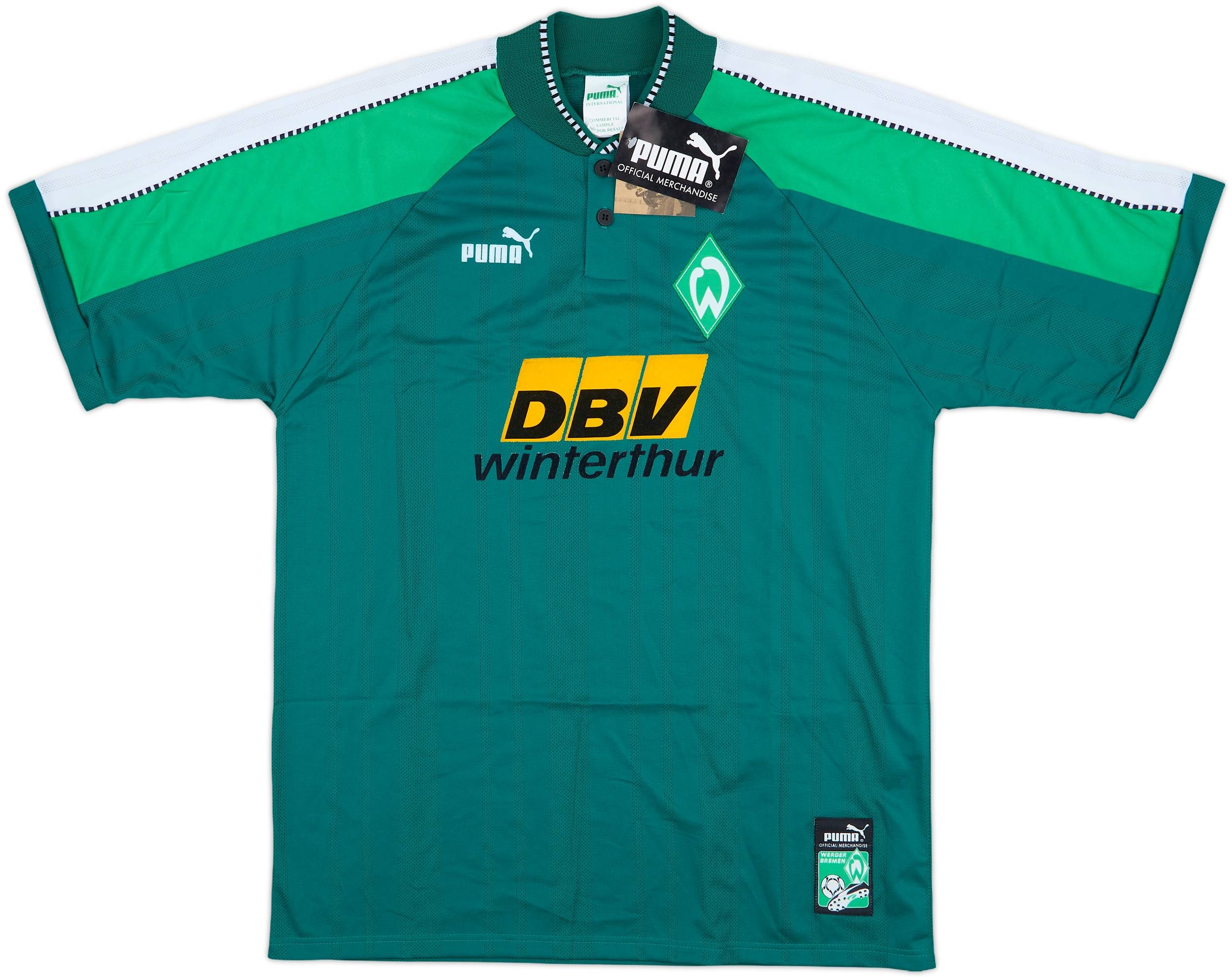 1995-96 Werder Bremen Home L/S Shirt - 8/10 - (M)