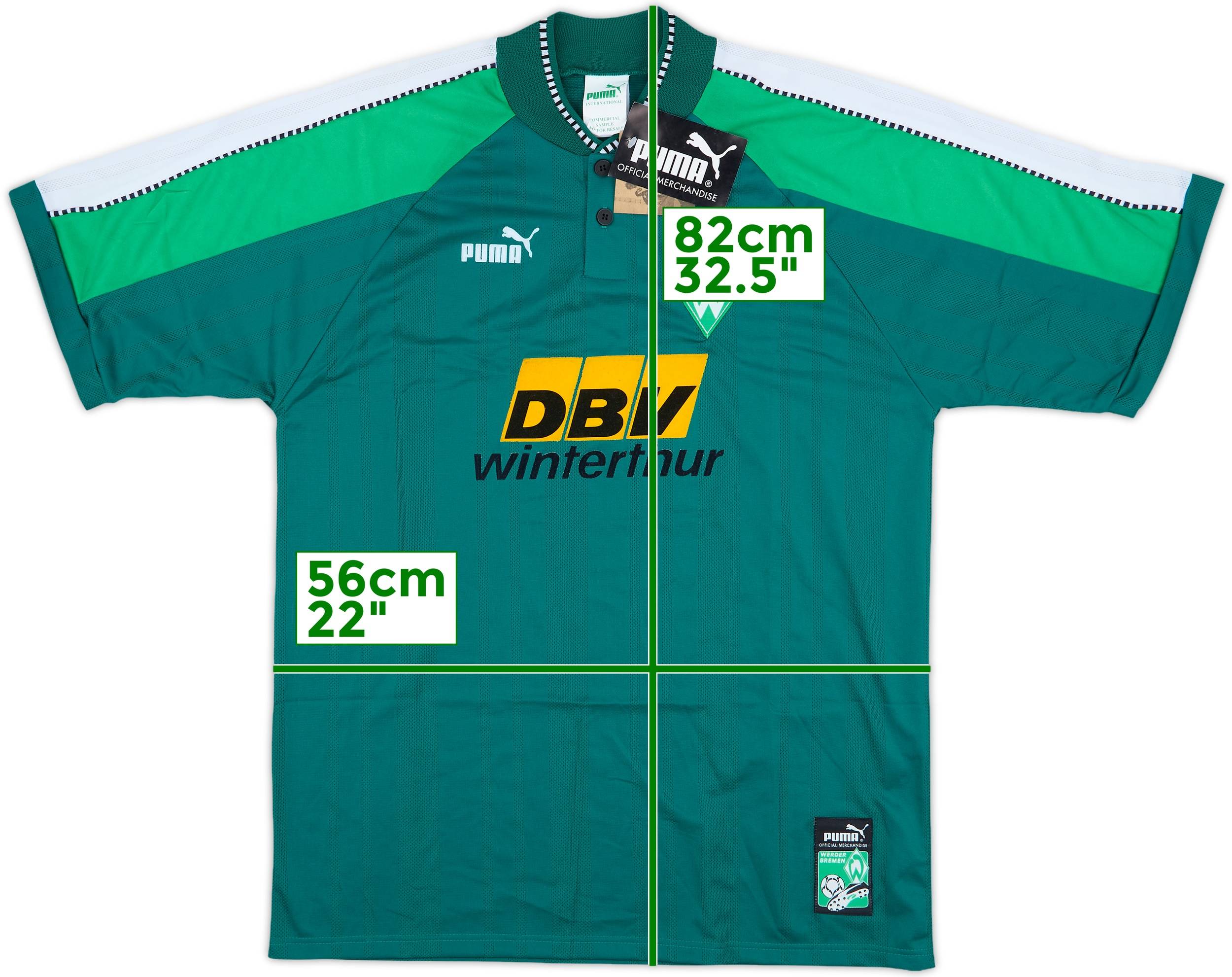 Werder Bremen Home Football Shirt 1996/97 Adults XL Puma