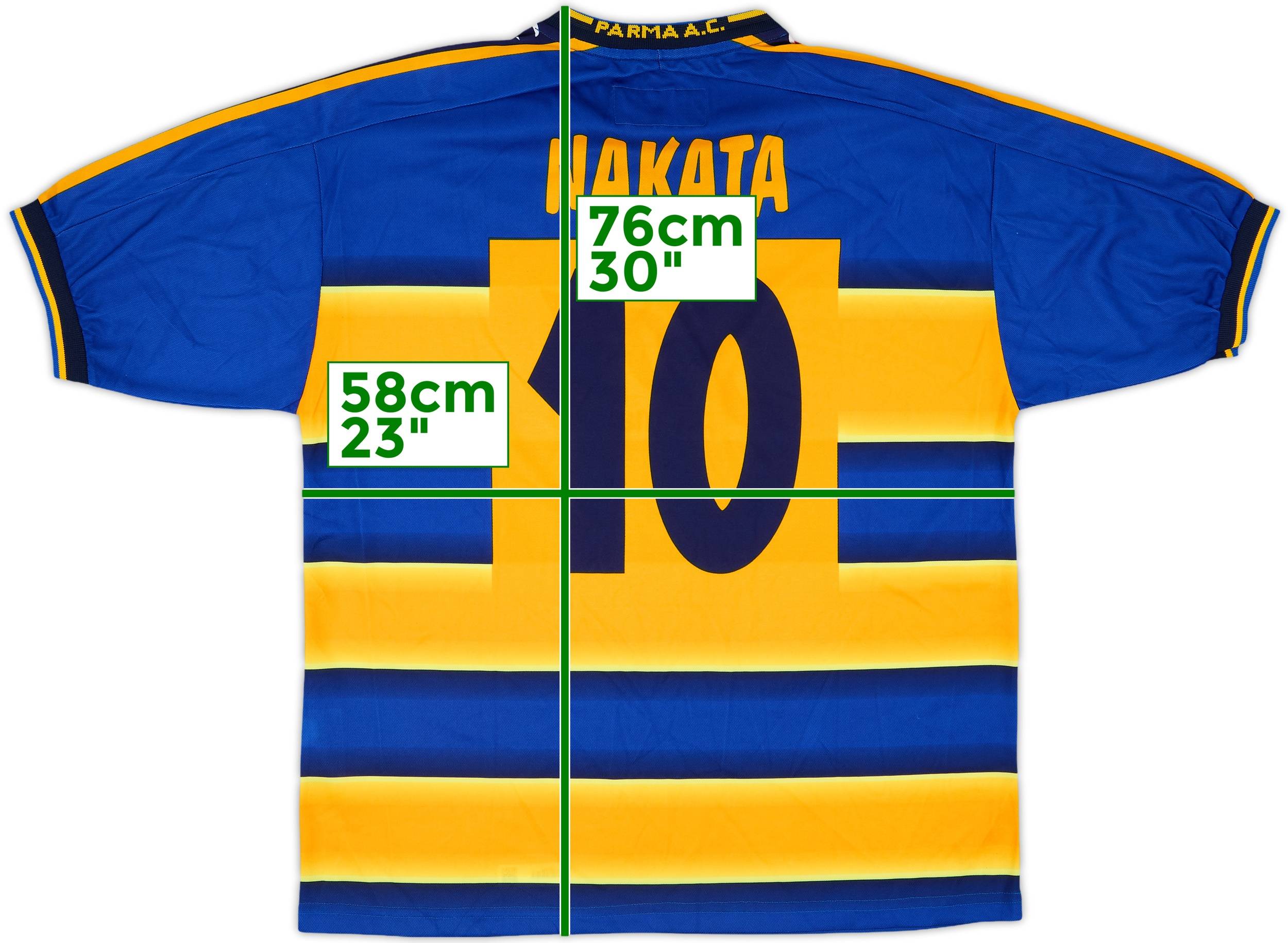 2001-02 Parma Home Shirt Nakata #10 (M)