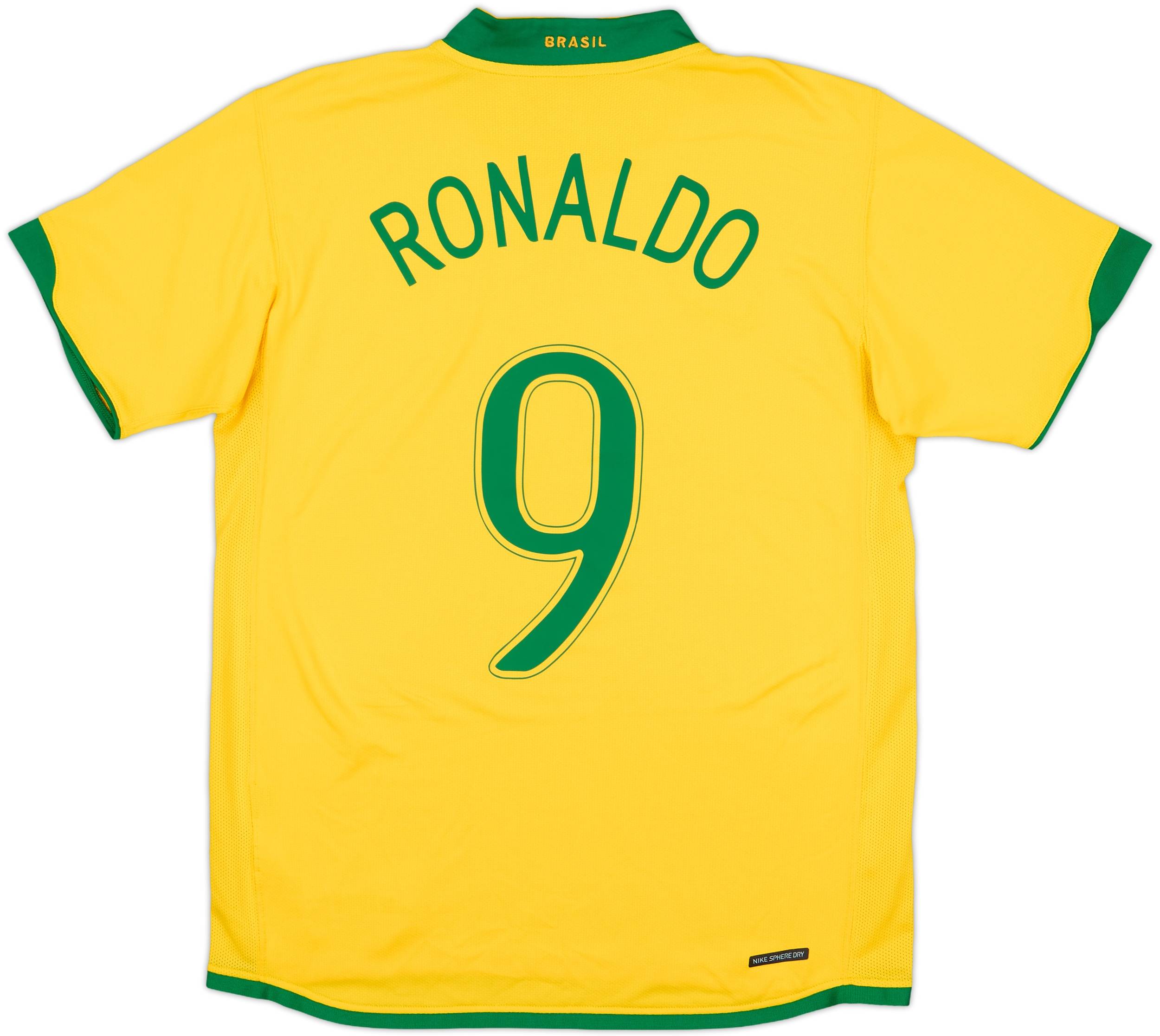 2006-08 Brazil Home Shirt Ronaldo #9