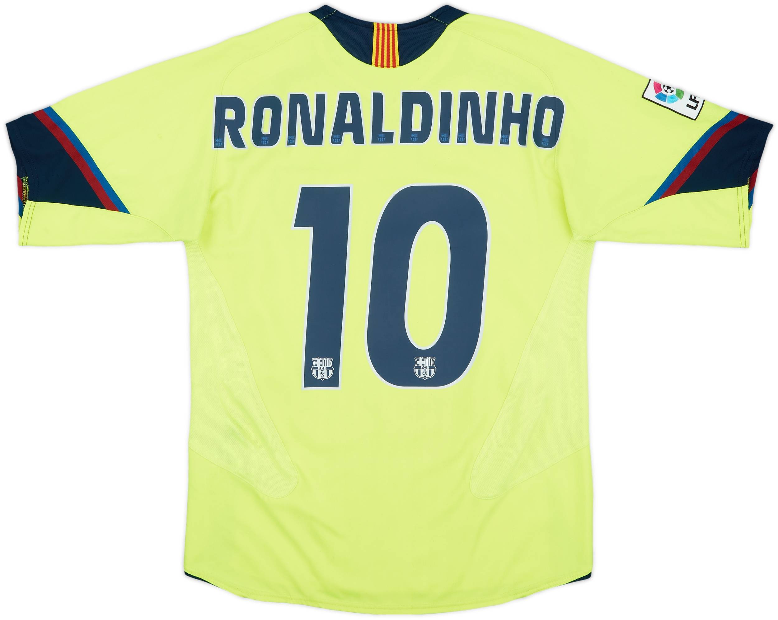 2005-06 Barcelona Away Shirt Ronaldinho #10 - 8/10 - (S)