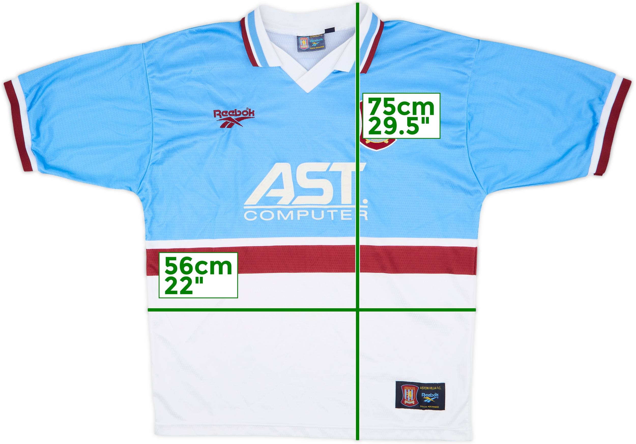 1997-98 Aston Villa Away Shirt Yorke #10 - 8/10 - (L)