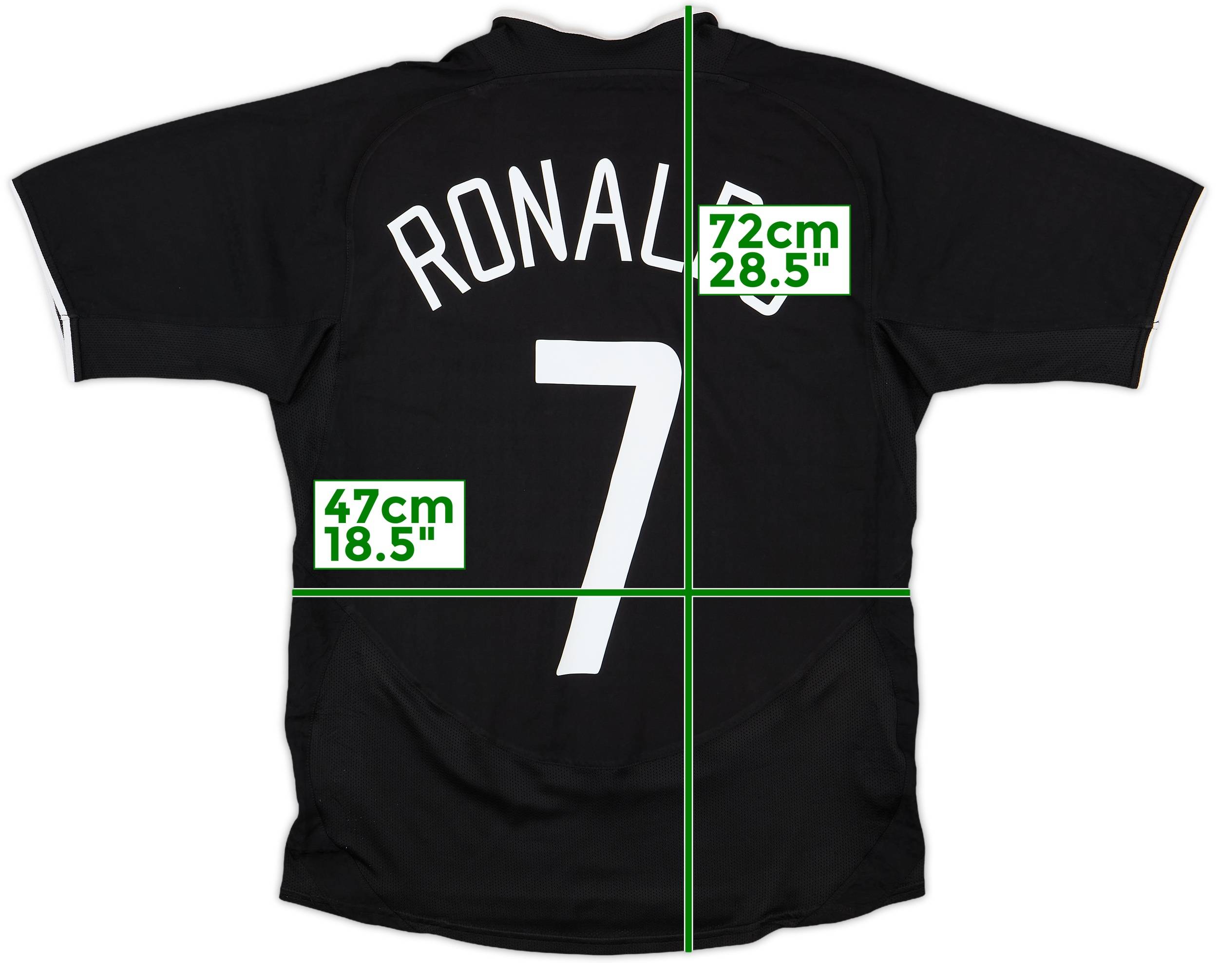 2003-05 Manchester United Away Shirt Ronaldo #7 - 7/10 - (XL