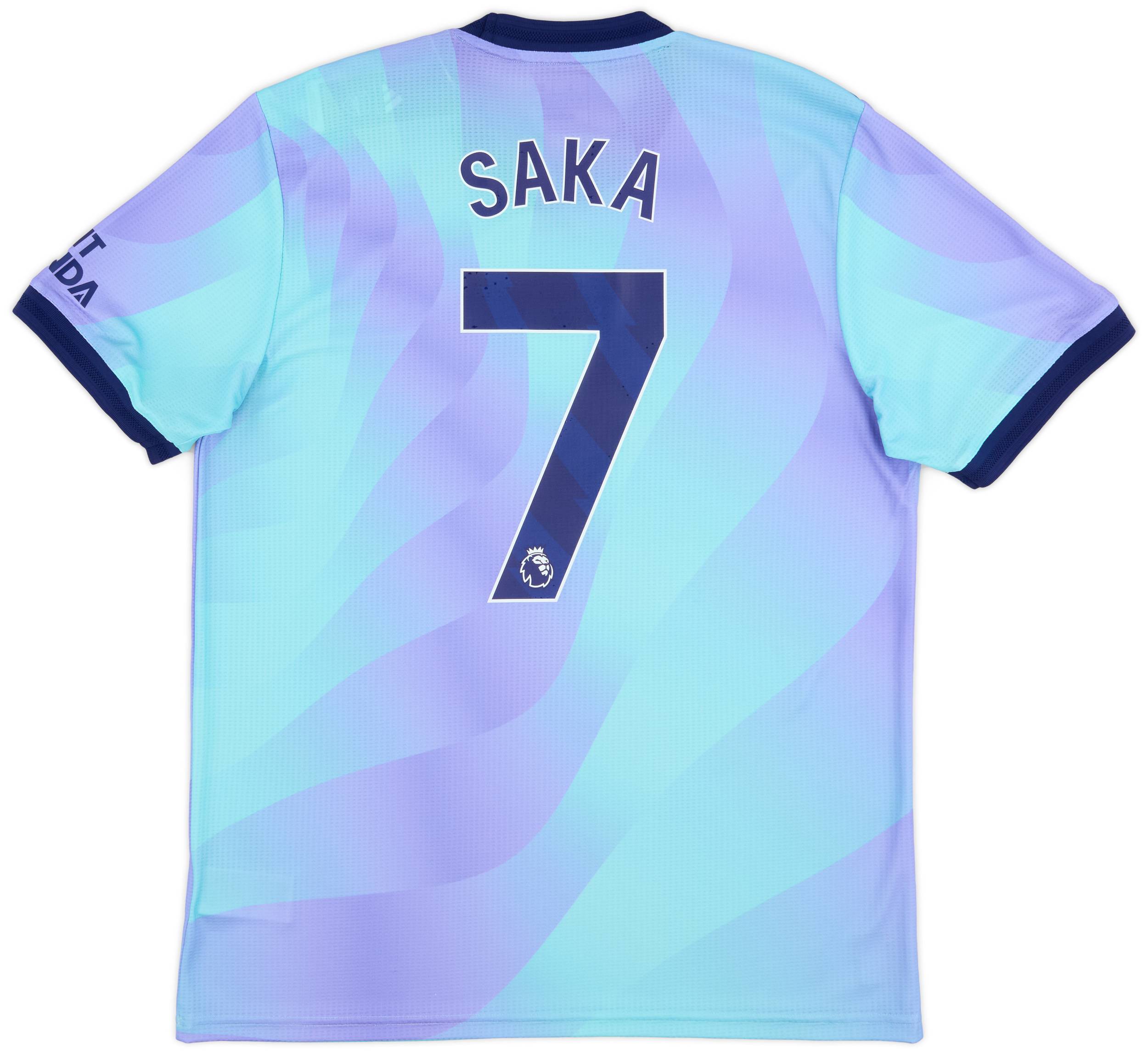 【超ポイントバック祭】 2024-25 #7 Saka Shirt Third Authentic Arsenal ウェア