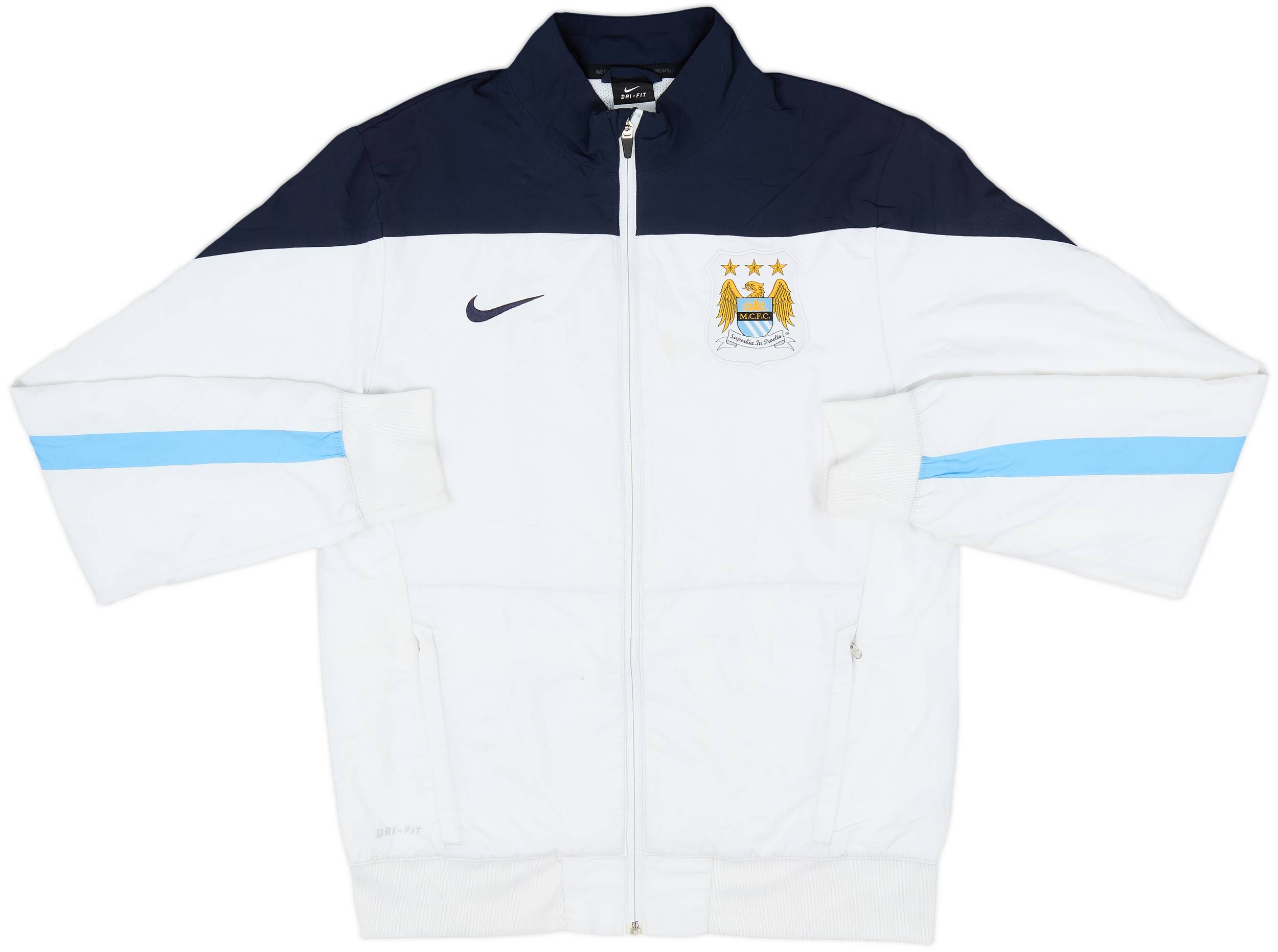 Nike Manchester City ジャケット ネイビー 2013-14 Manchester City Nike Full Tracksuit - 8/10 - (S)