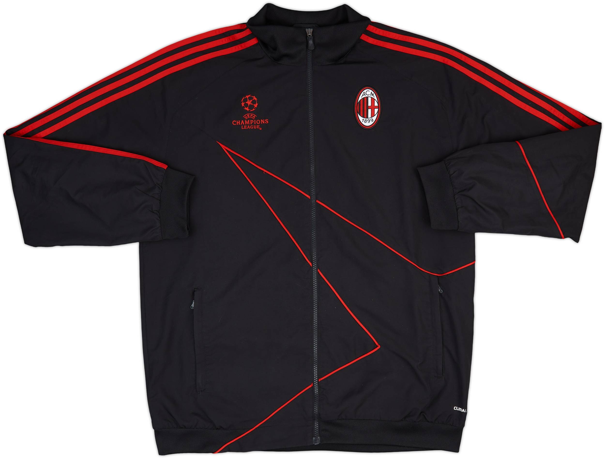 2009-10 AC Milan adidas CL Track Jacket - 9/10 - (L)