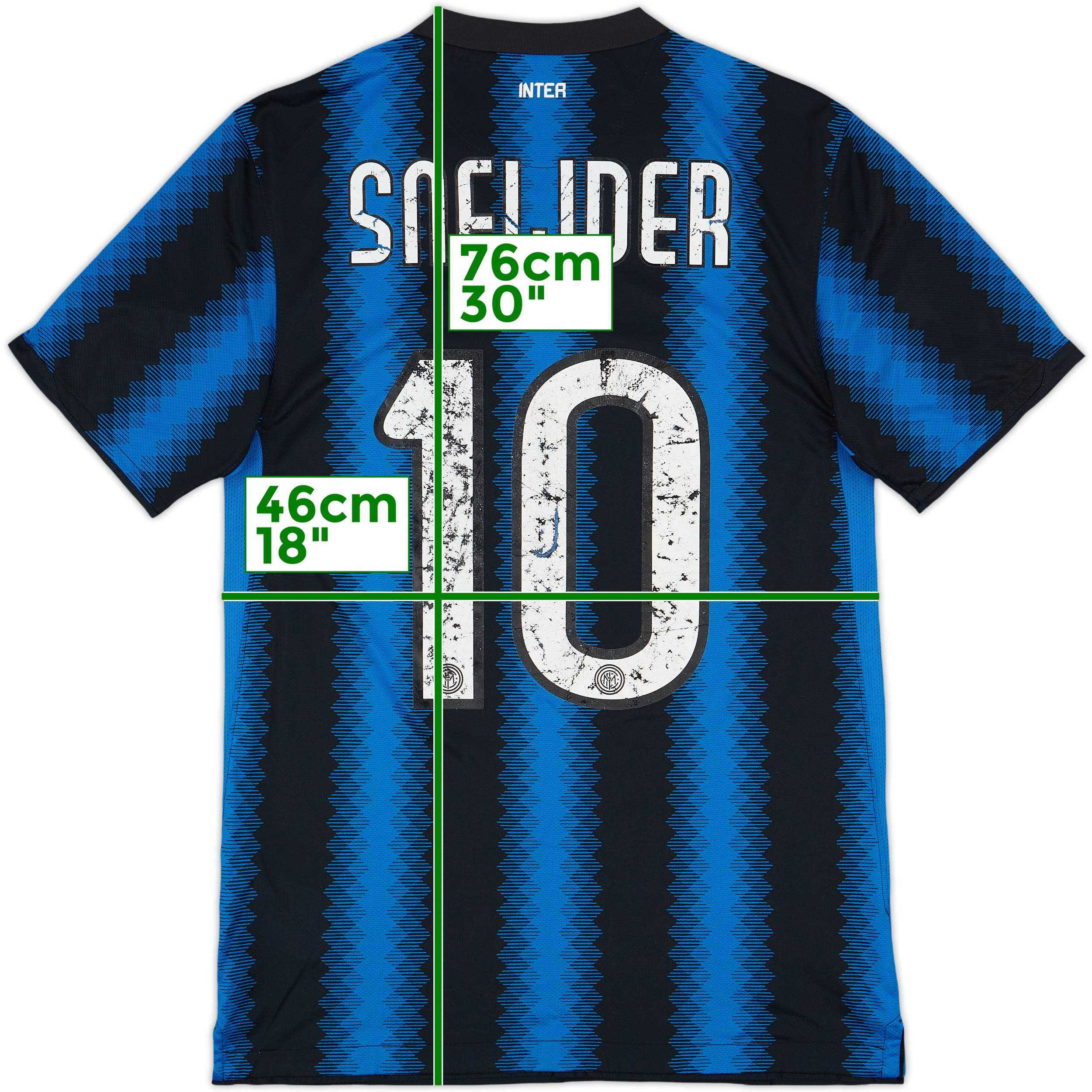 【正規10-11InterMilan home L/S SNEIJDER#10】 2010-11 Inter Milan Home Shirt Sneijder #10 - 4/10 - (S)