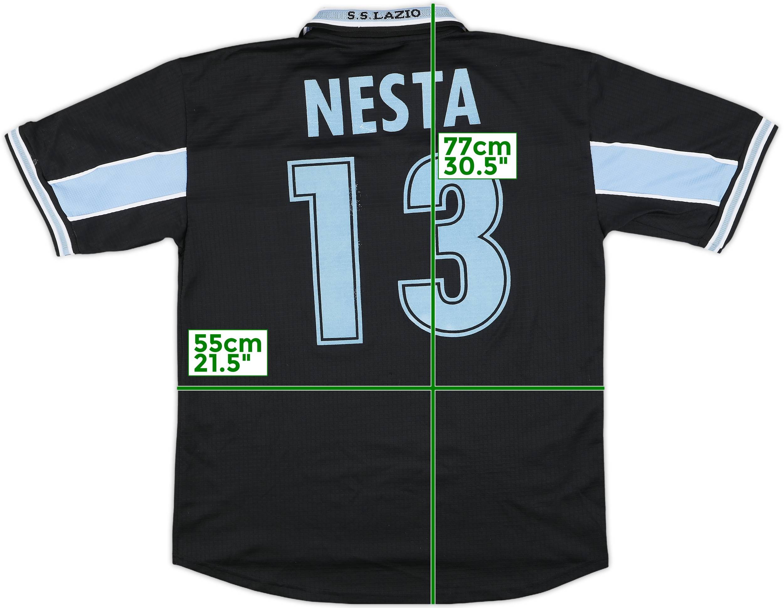 1998-99 Lazio Away Shirt Nesta #13 - 6/10 - (L)