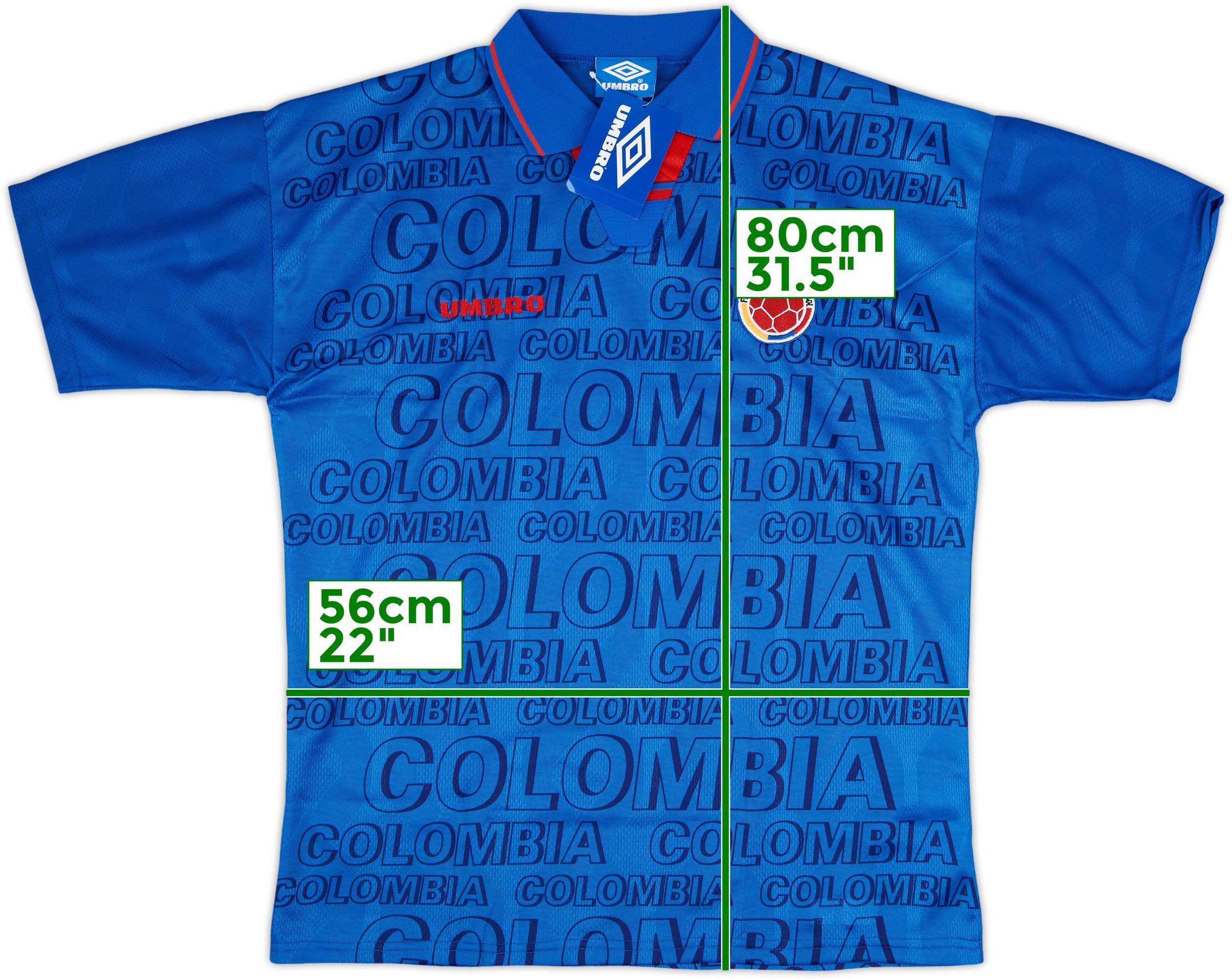 大人も着やすいシンプルファッション 1995-96 Colombia Away Shirt (M) ウェア