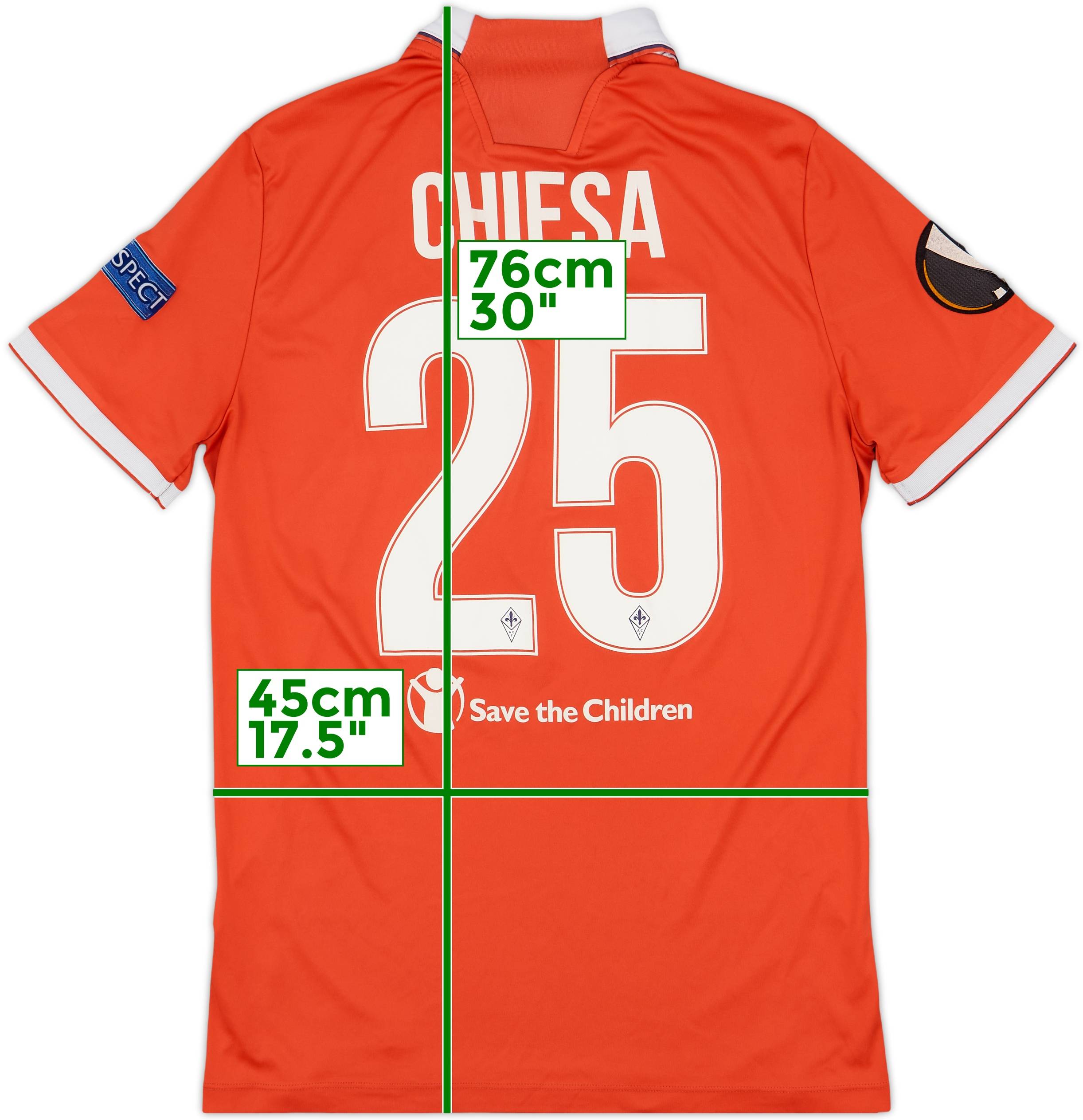 2016-17 Fiorentina Third Shirt Chiesa #25 - 7/10 - (M)