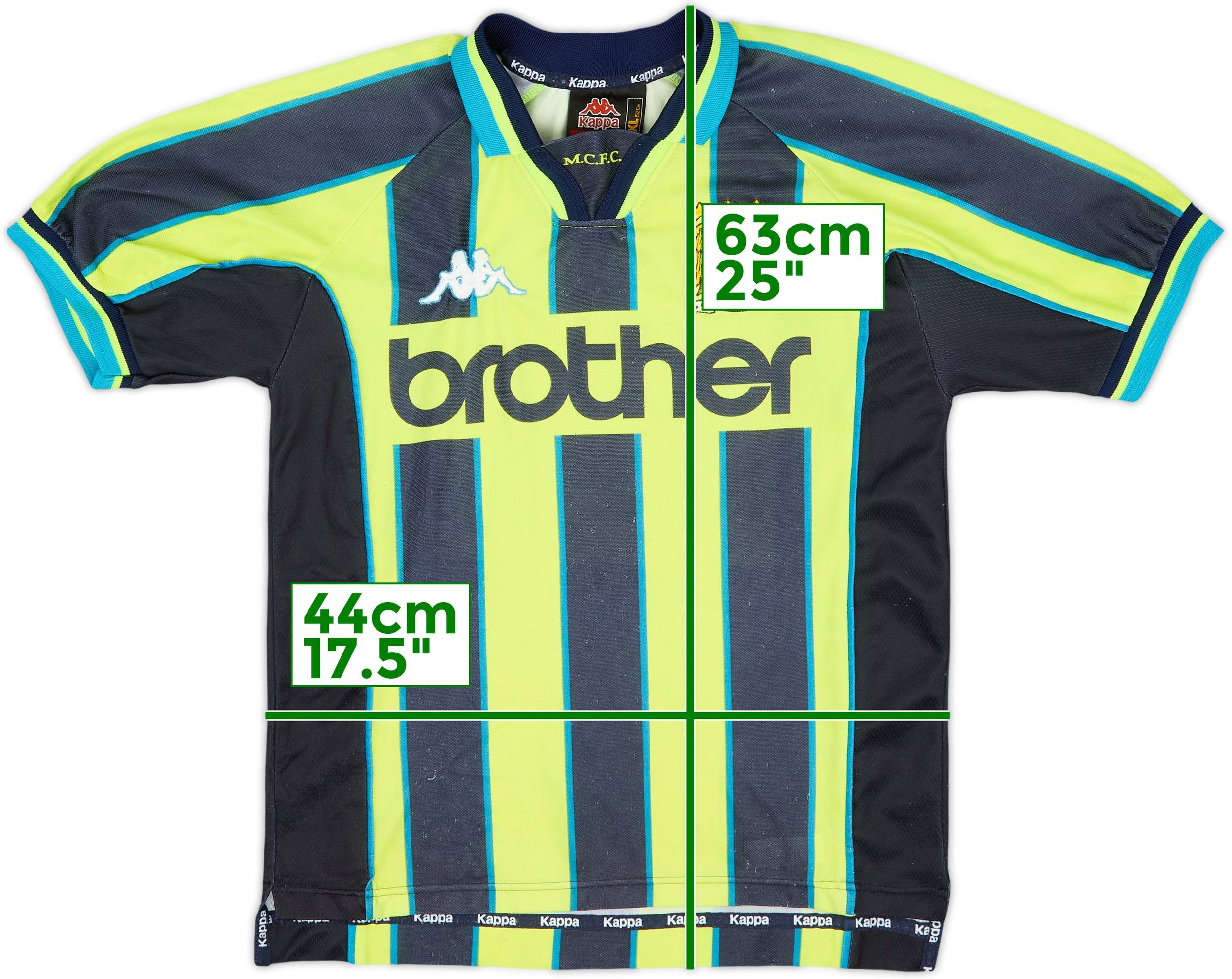 競売 1998-99 Manchester (XL.Boys) - 8/10 - Shirt Away City ウェア
