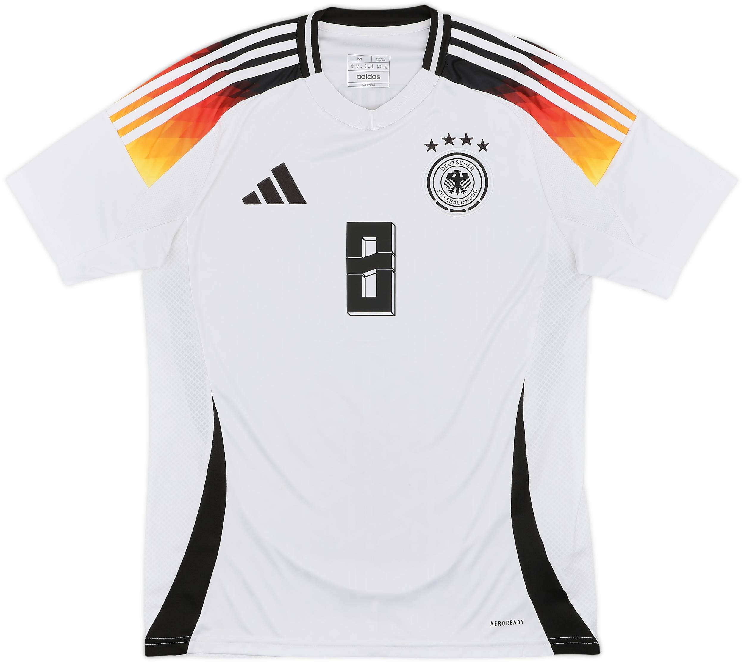 ユーロ2024ドイツチーム ホームユニフォーム8番 KROOS 2024-25 Germany Home Shirt Kroos #8 - 8/10 - (M)