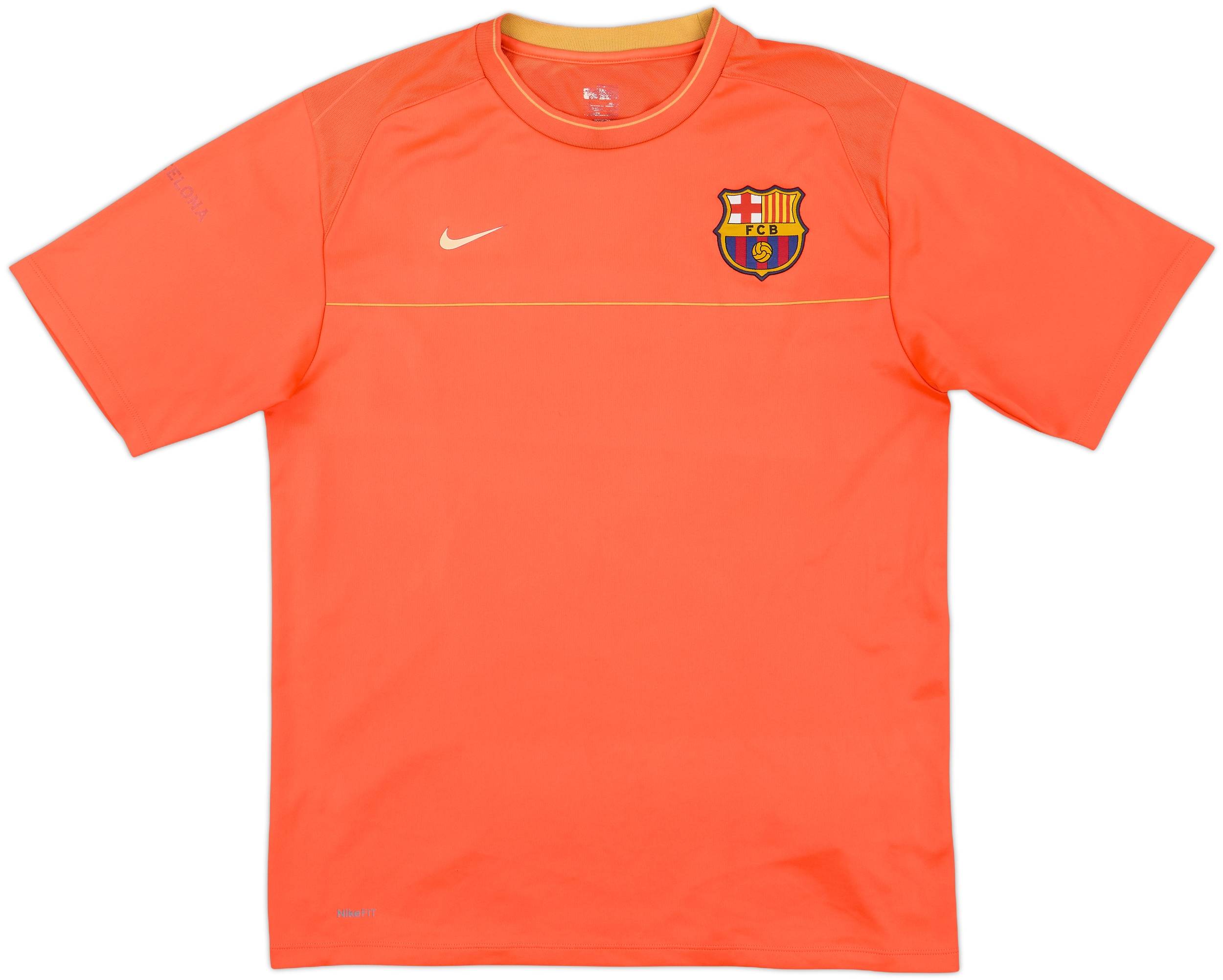 FC Barcelona Nike シャツ オレンジ 2008-09 Barcelona Nike Training Shirt - 8/10 - (L)
