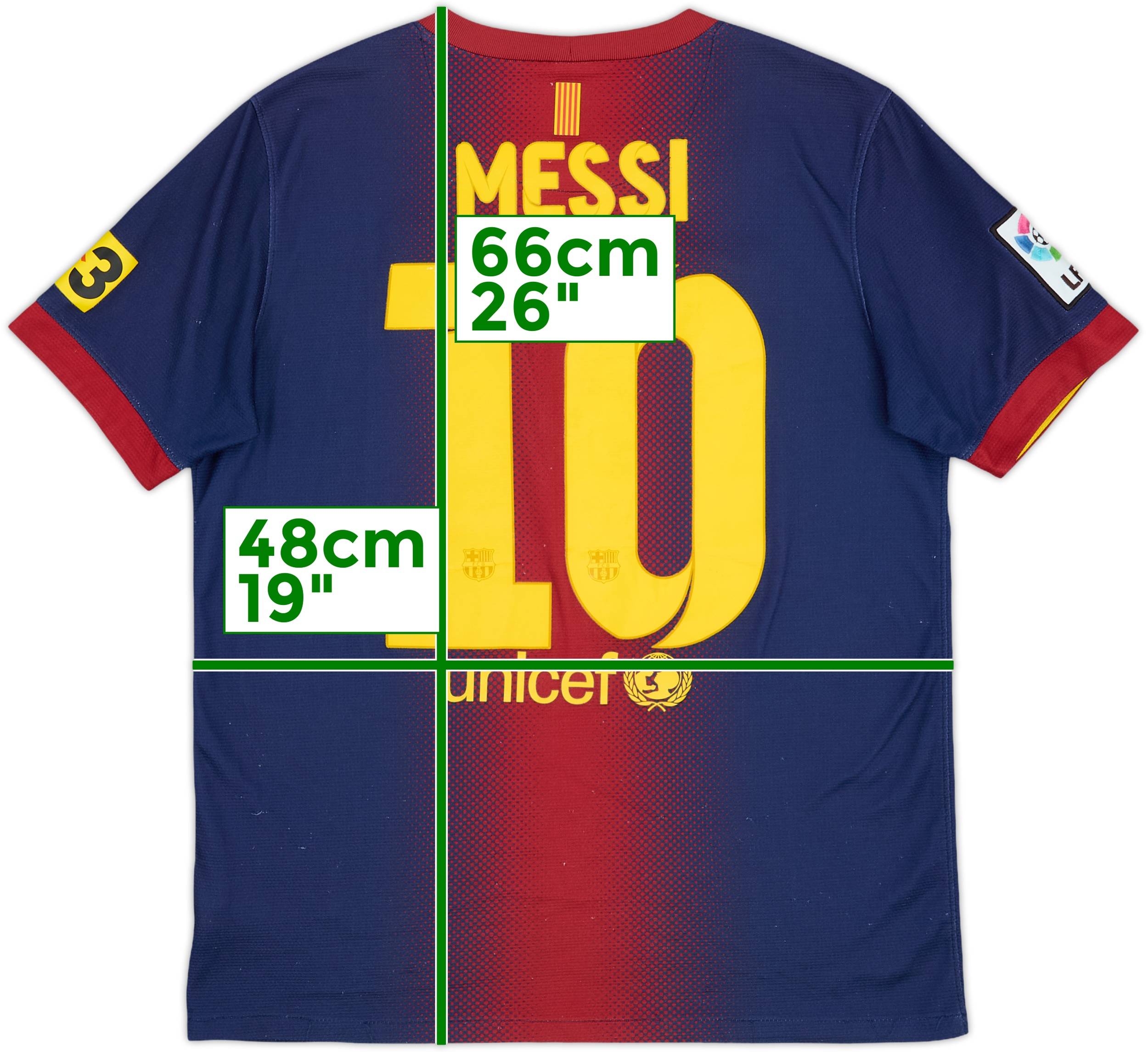 2012/13【AUTHENTIC】Messi #10 , XL 2012-13 Barcelona Home Shirt Messi #10 - 7/10 - (XL.Boys)