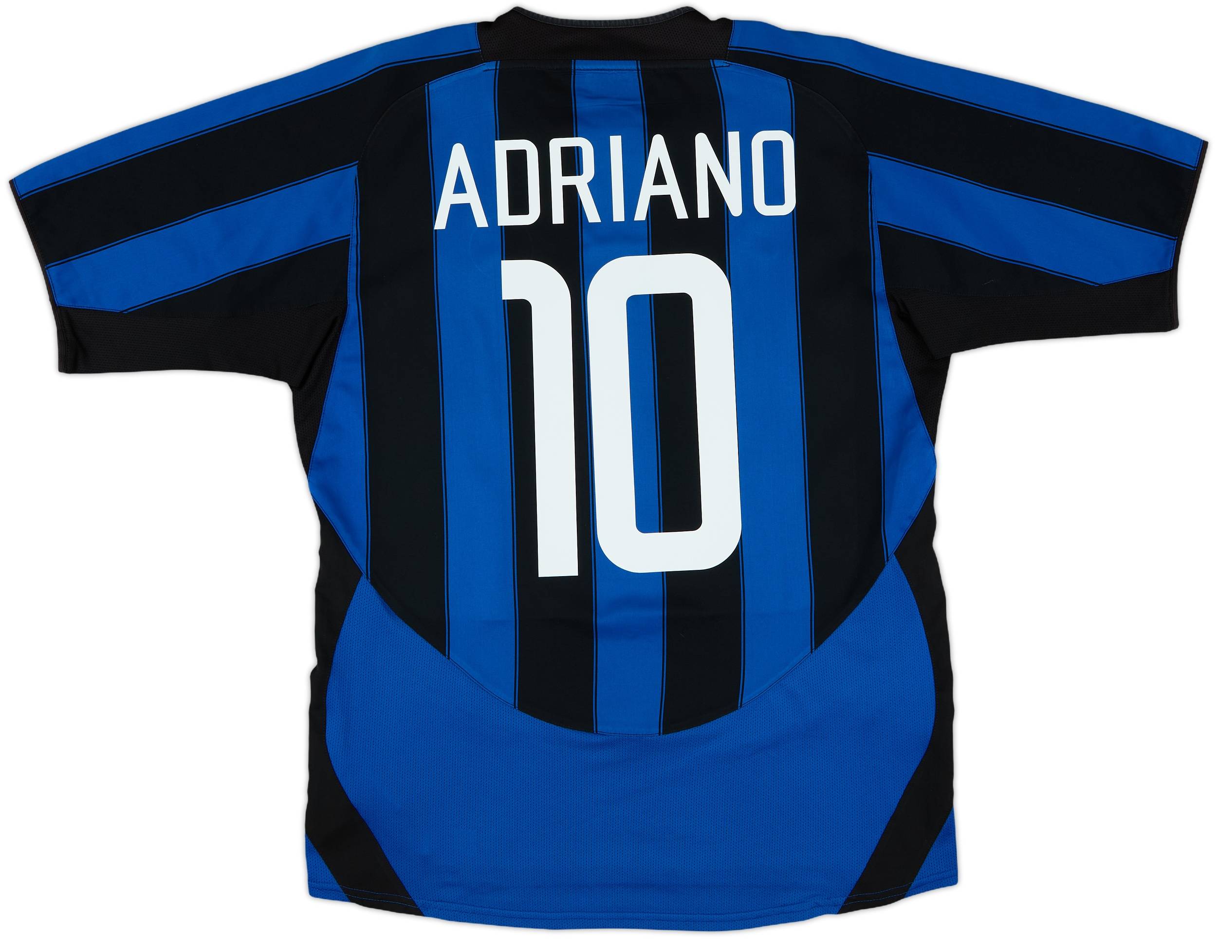 MGcup　INTER MILAN - 2004/2005 (Home) 2003-04 Inter Milan Home Shirt Adriano #10 - 7/10 - (L)
