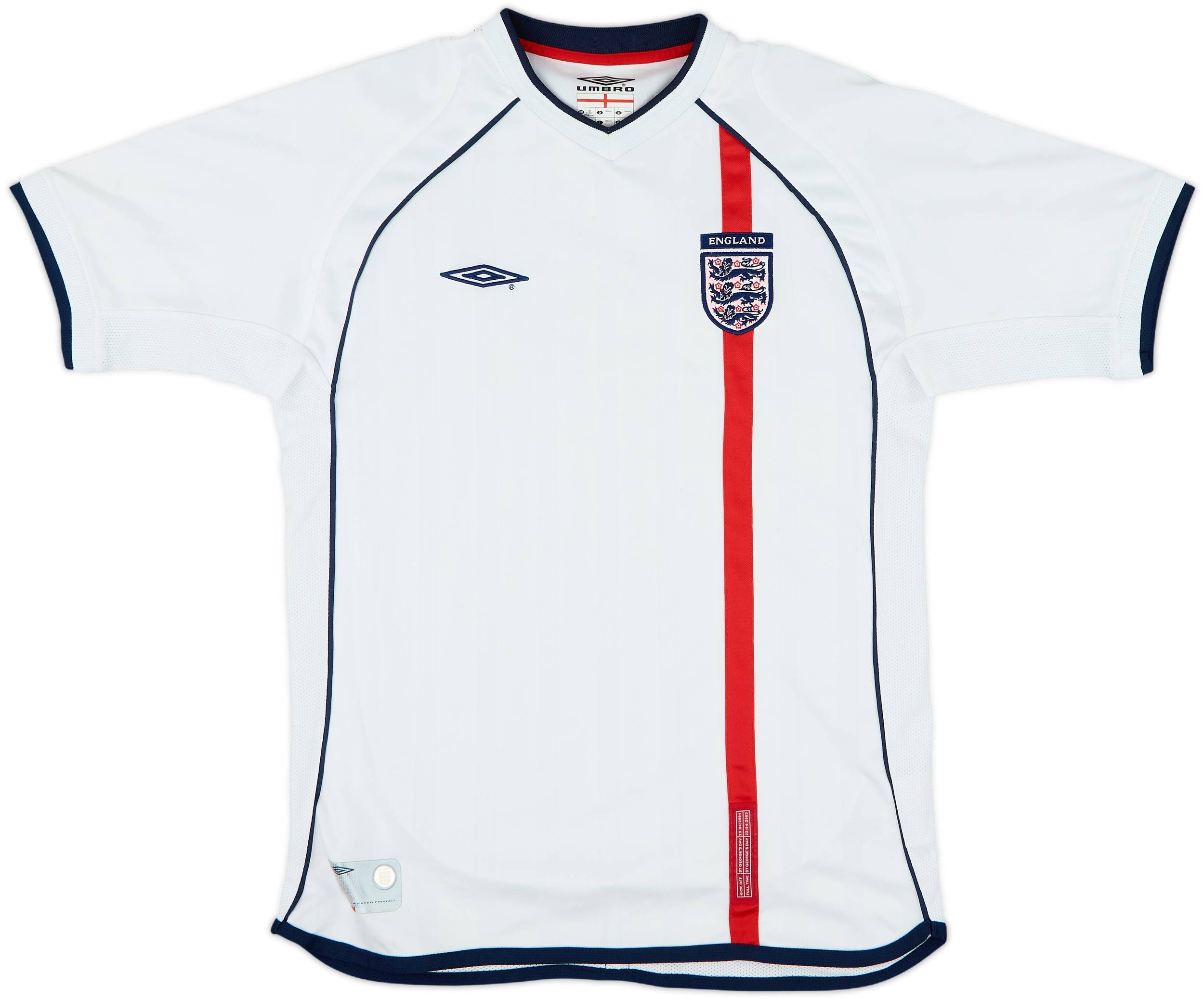 2001-03 England Home Shirt - 9/10 - (L.Boys)