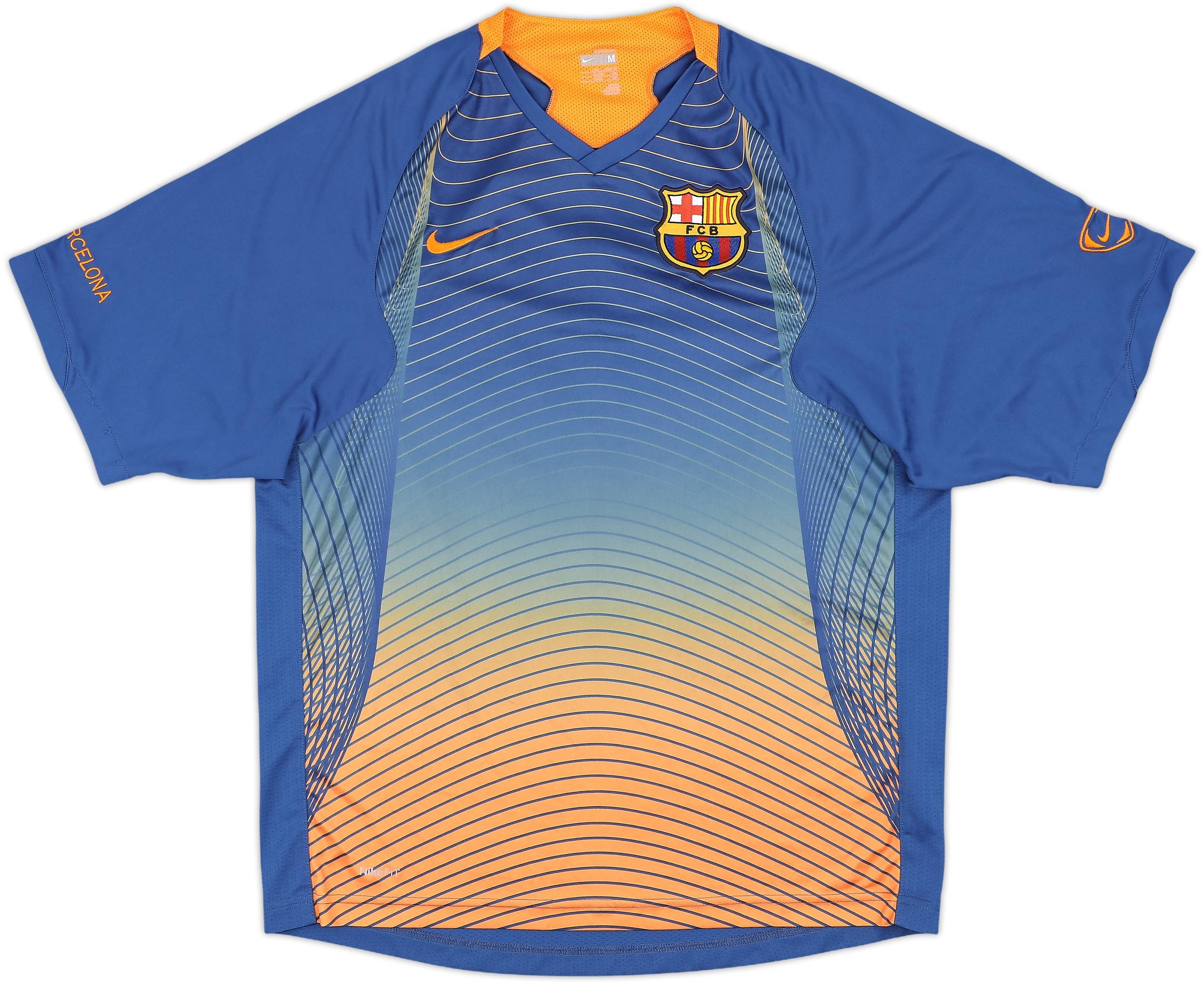 Nike BARCA Academy トレーニングウェア 2007-08 Barcelona Nike Training Shirt - 8/10 - (M)
